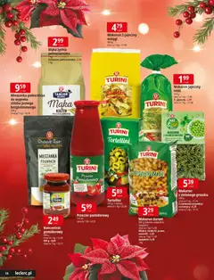 Pogląd oferty "E.Leclerc Gazetka - Tychy Święta" - ważna od 09.12.2025 | Strona: 14 | Produkty: Mąka żytnia, Przecier pomidorowy, Tortellini, Makaron