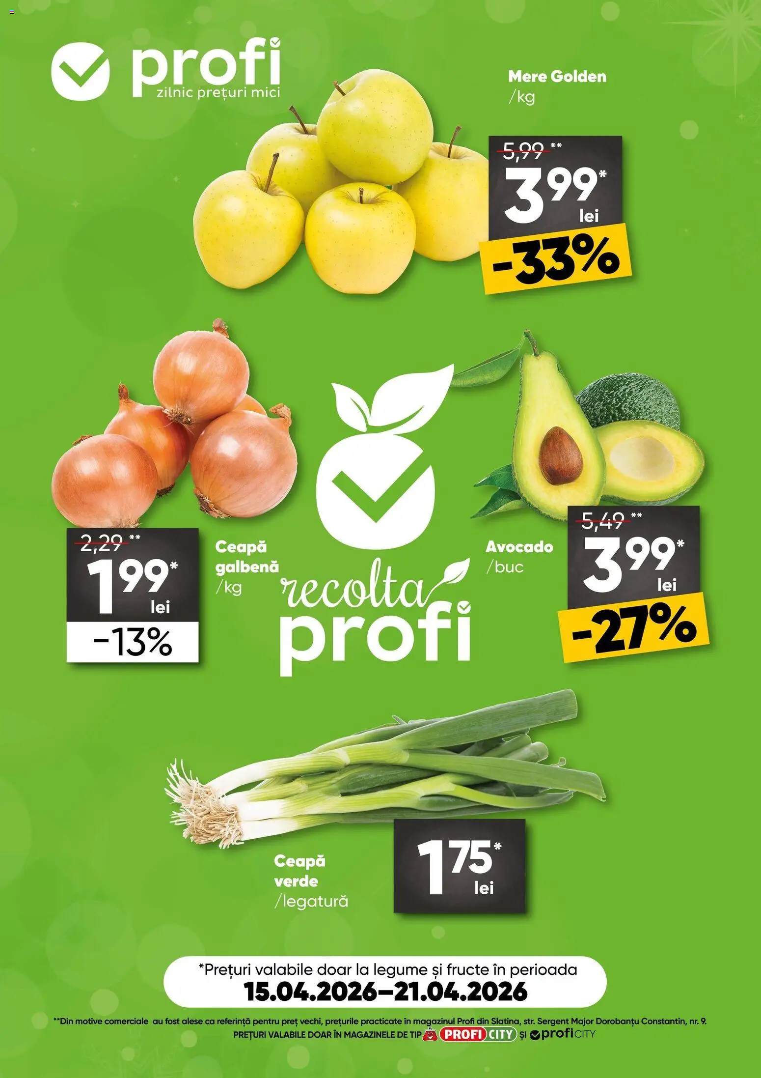 Noul catalog Profi – valabil de la 15.04.2026 | Pagină: 1 | Produse: Ceapă galbenă, Mici, Ceapă, Legume