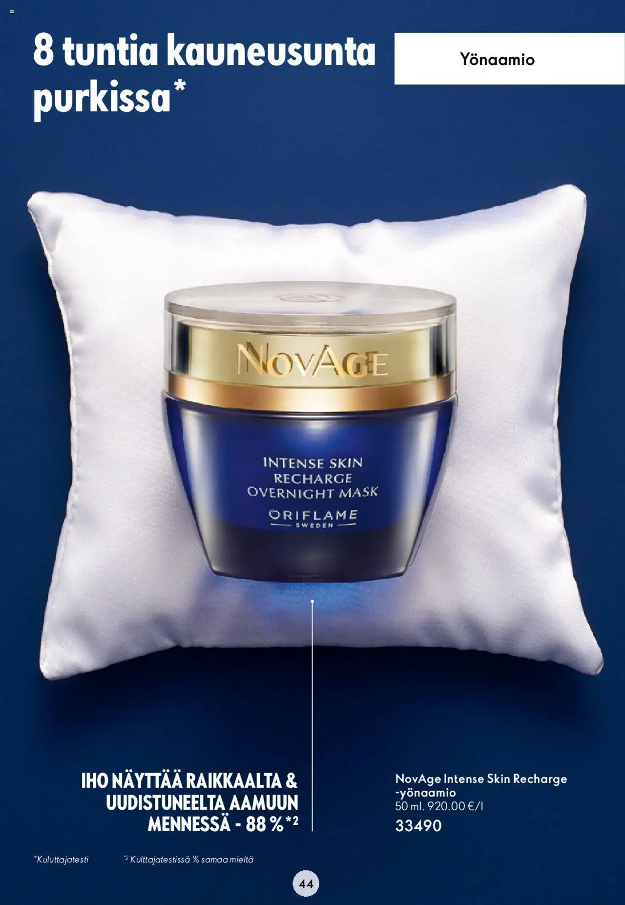 Oriflame Novage+ – voimassa 25.01.2024 alkaen | Sivu: 44