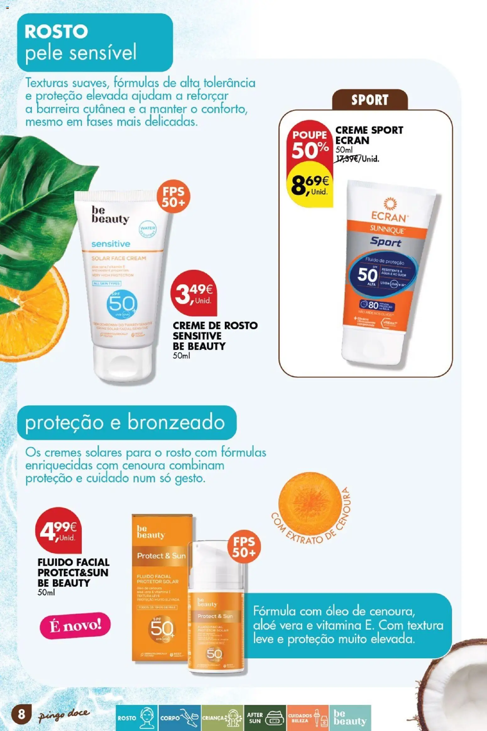 Pingo Doce Catálogo de solares 2026 │ válido de 24.03.2026 | Página: 8 | Produtos: Agua, Óleo, Vitamina c, Cenoura