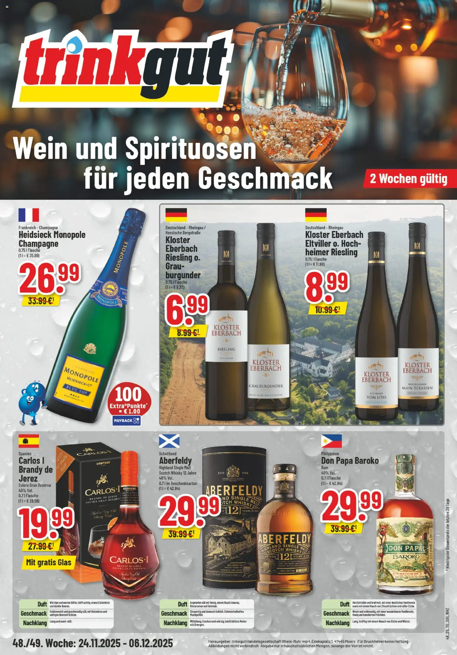 Trinkgut Prospekt – gültig ab 01.12.2025 | Seite: 17 | Produkte: Top, Whisky, Duft, Wein