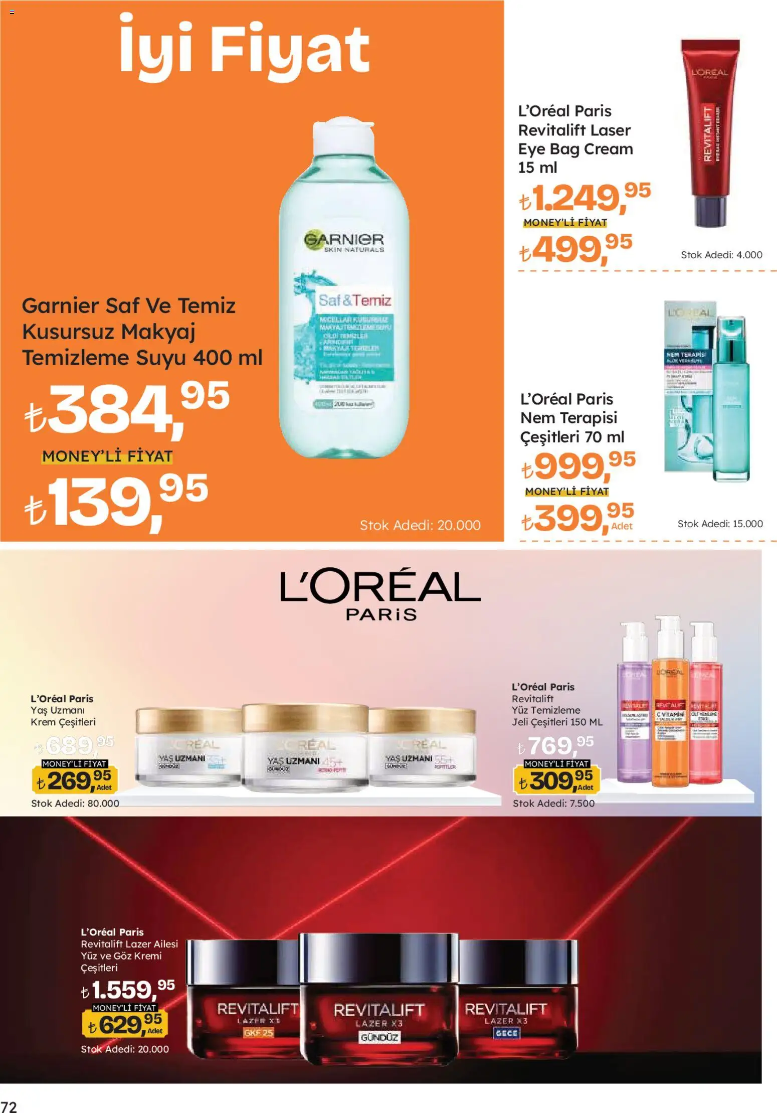 Migros Katalog - Migroskop - 08.01.2026 tarihinden itibaren geçerlidir | Sayfa: 72 | Ürünler: Krem, Makyaj