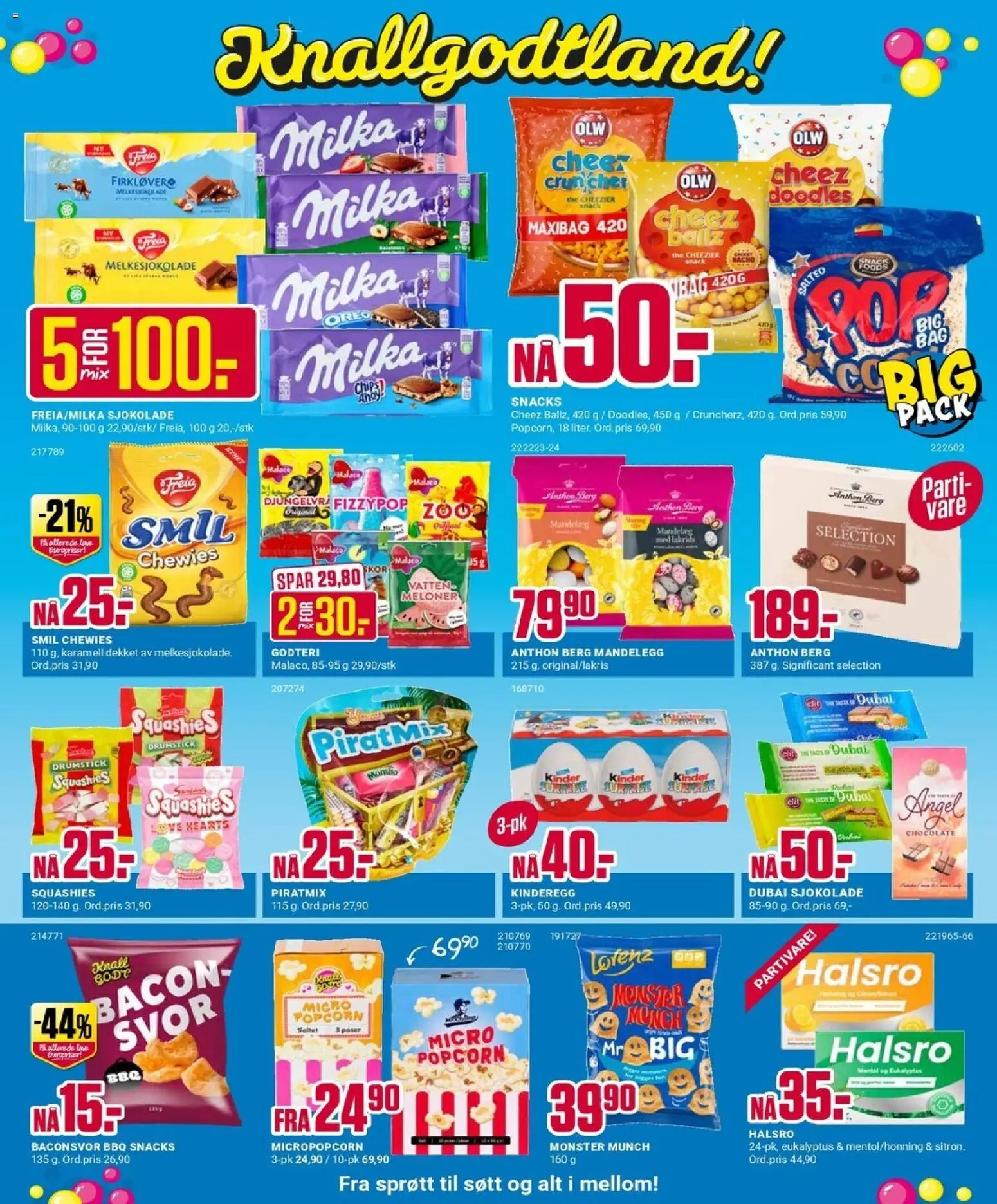 {H1} | Side: 2 | Produkter: Växthus, Sjokolade, Godteri, Snacks