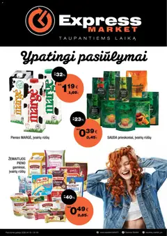 Express market leidinys galioja nuo 19.04.2026