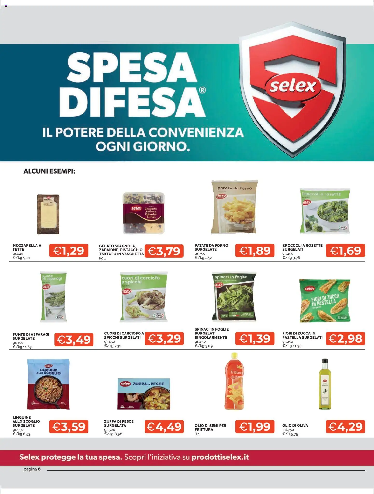 Volantino Mercatò del 07.04.2026 | Pagina: 6 | Prodotti: Tartufo, Pesce, Spinaci, Olio di Oliva