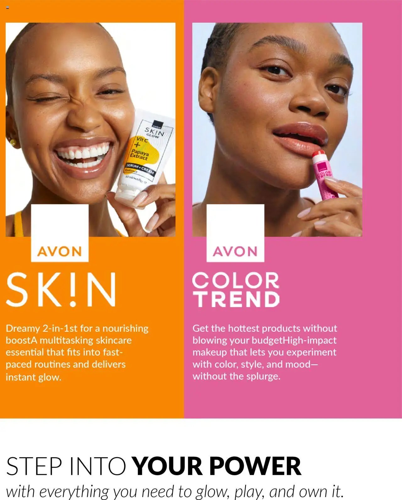 New Avon catalogue – valid from 01.10.2025 | Page: 2 | Products: Serum, Cream