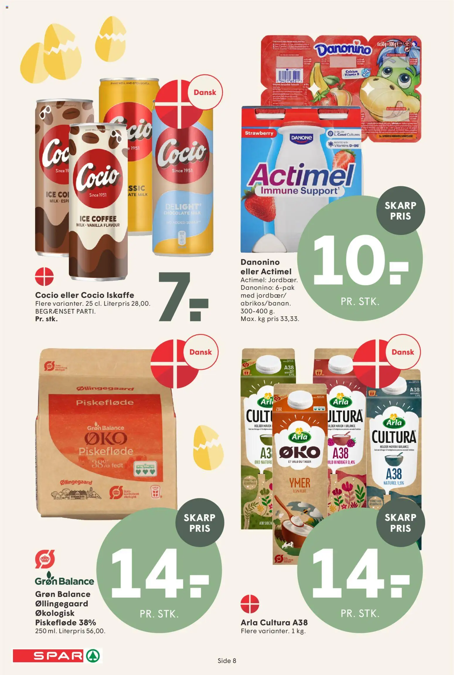 Spar tilbudsavis – gyldig fra 13.03.2026 | Side: 8 | Produkter: Ymer, Hindbær
