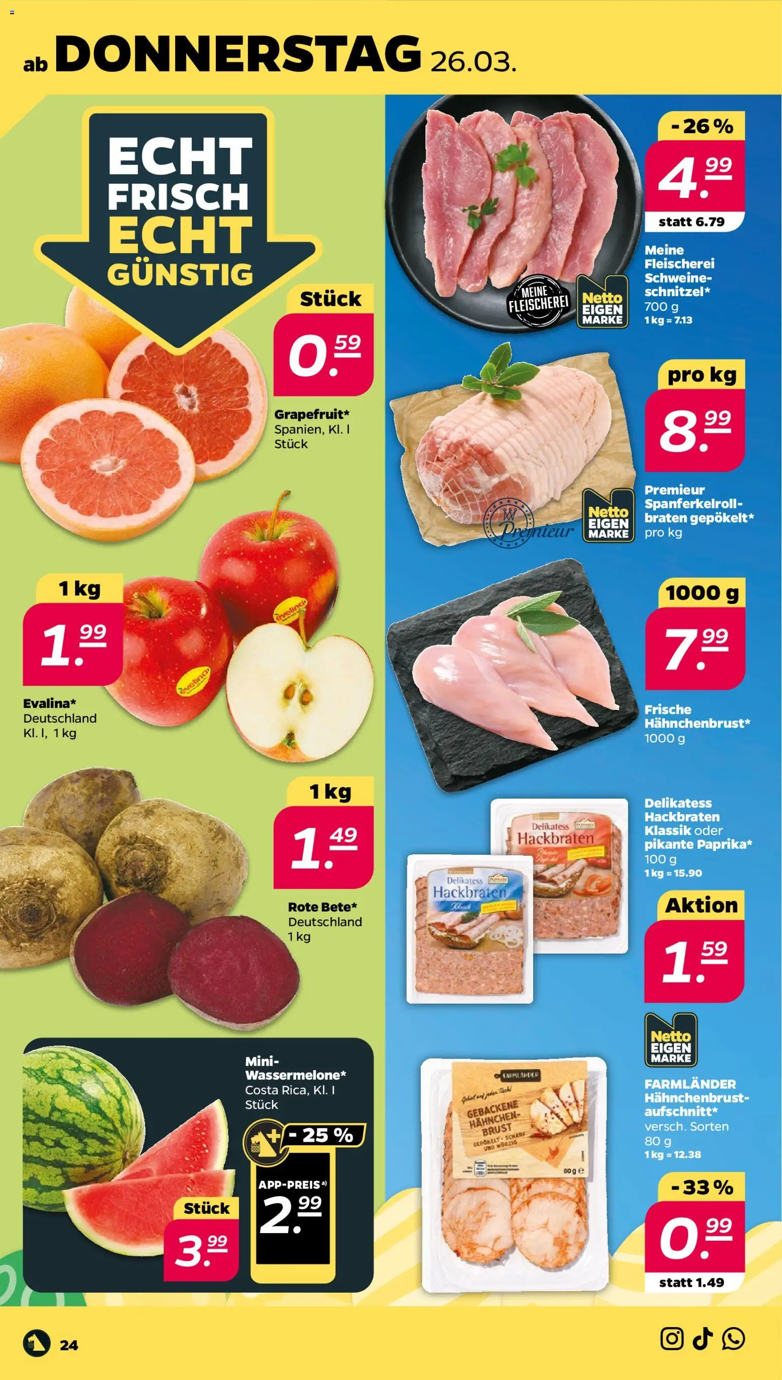 Netto Prospekt 	 – gültig ab 23.03.2026 | Seite: 30 | Produkte: Hahnchen, Hahnchenbrust