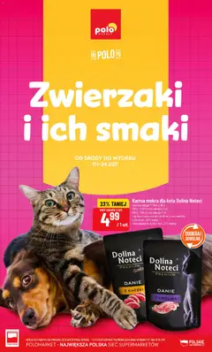 Pogląd oferty "POLOmarket Gazetka - Zwierzaki i ich smaki" - ważna od 11.02.2026