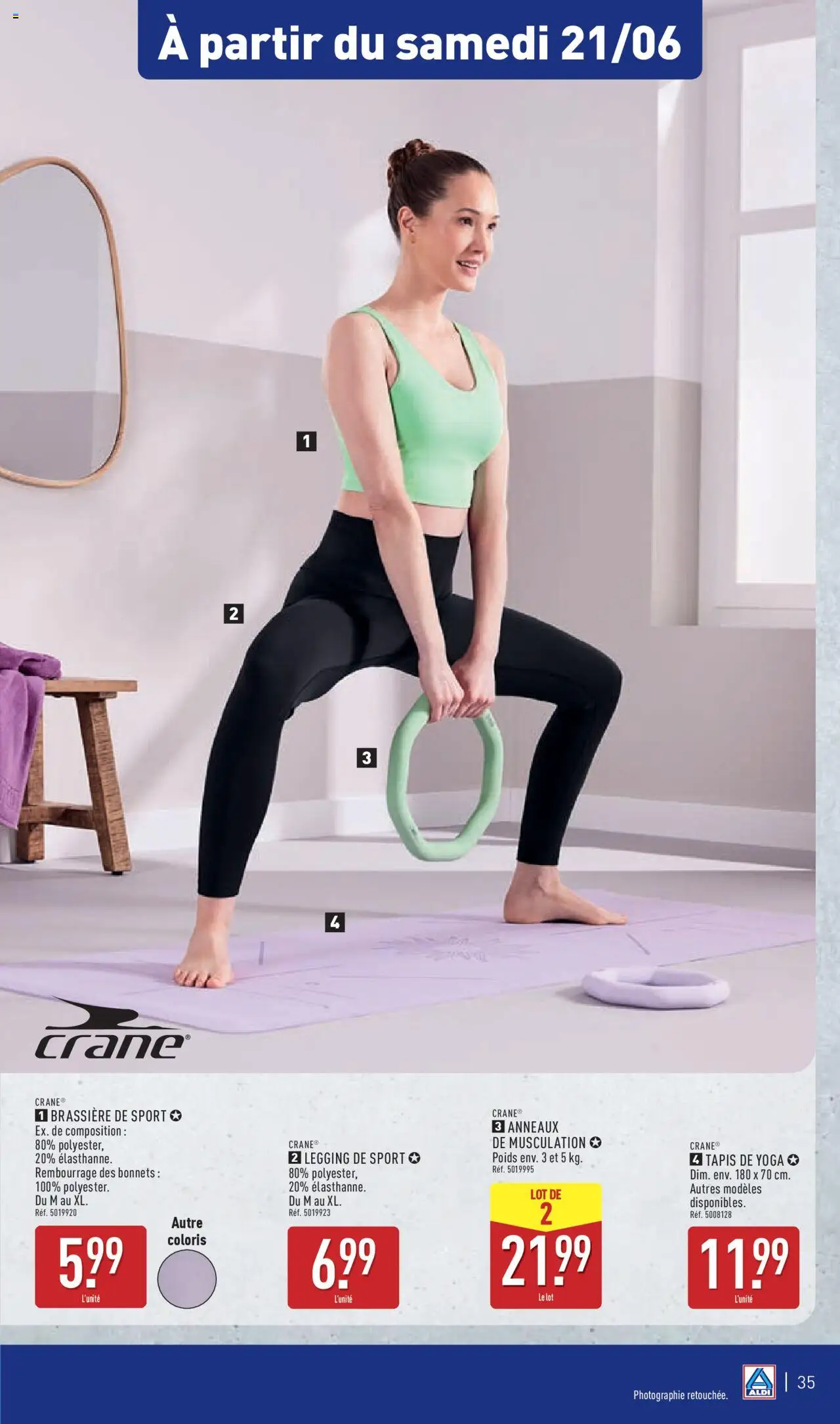  | Page: 38 | Produits: Tapis de yoga, Poids, Tapis, Leggings