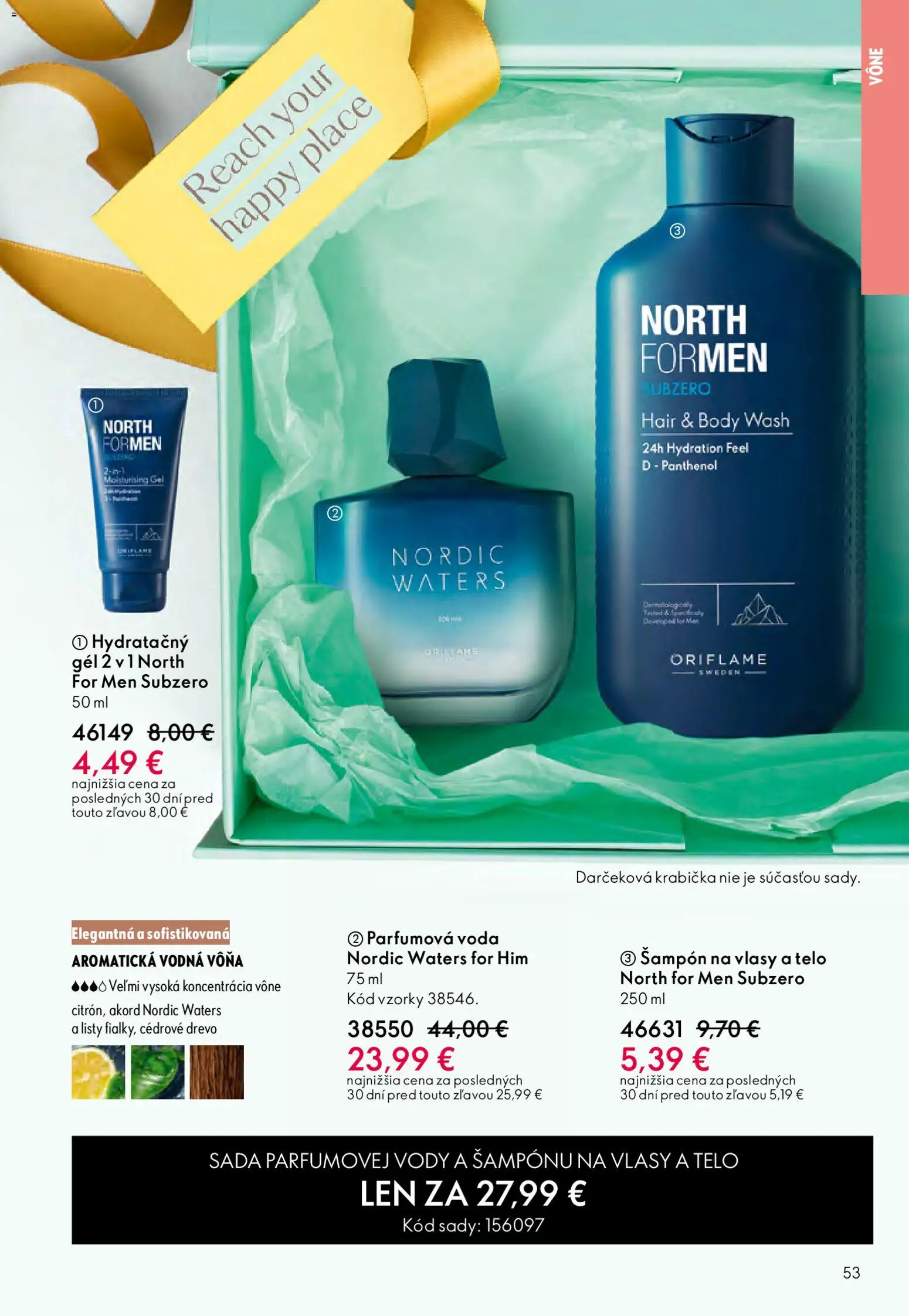 Nové Oriflame akcie – leták je platný od 27.05.2026 | Strana: 53 | Produkty: Šampón, Voda