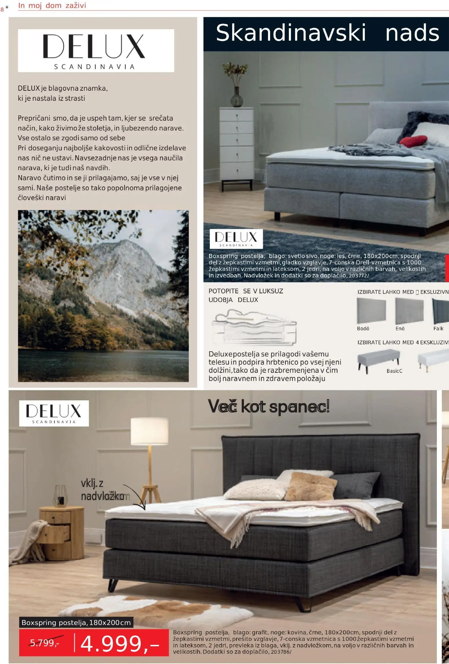 Novi Rutar katalog ponudbe – veljaven od 05.11.2025 | Stran: 7 | Izdelki: Nadvložek, Vzmetnica, Prevleka