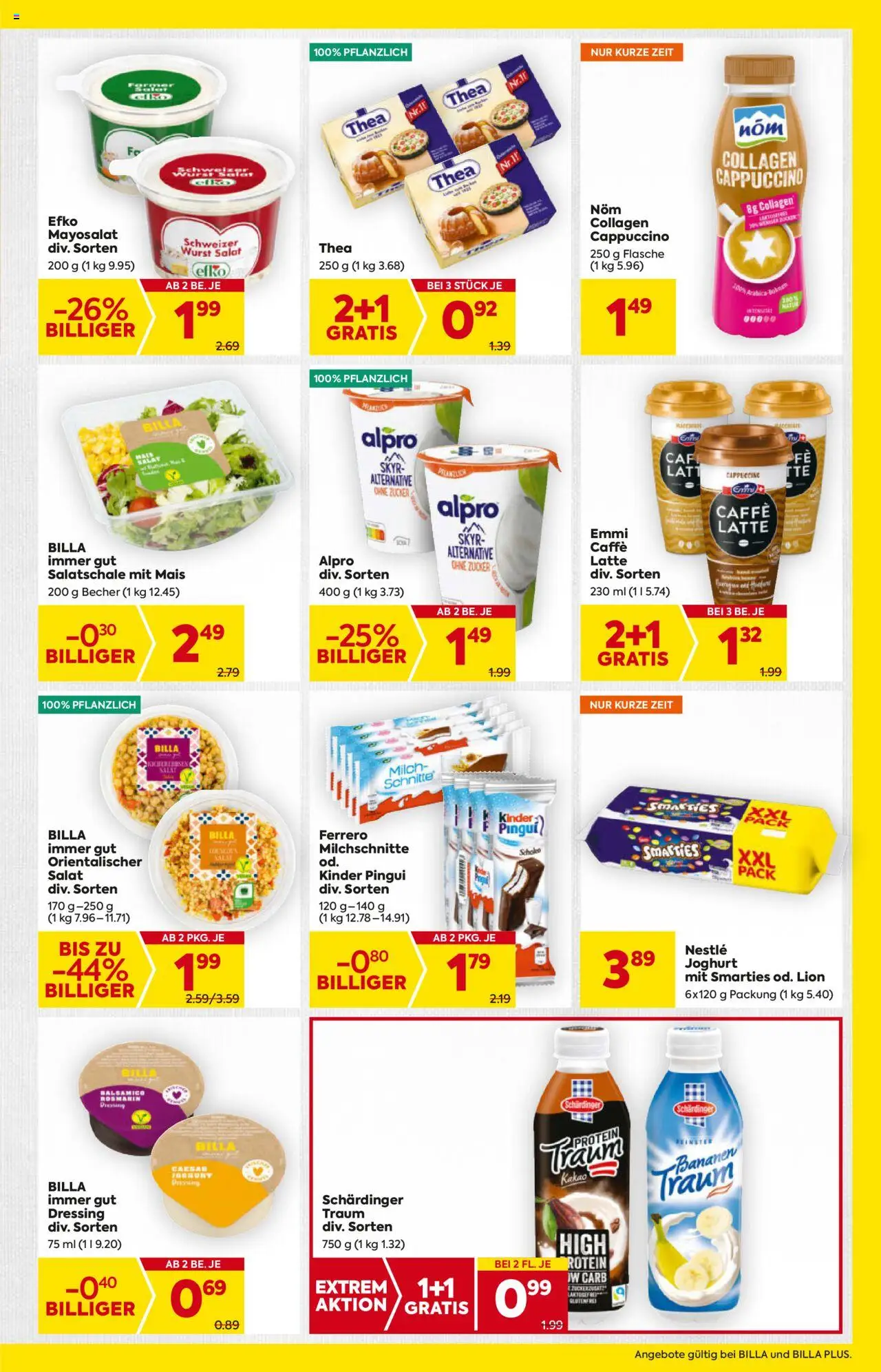 Billa AT akciós ujság - amely érvényes a következő dátumtól: 09.10.2025 | Oldal: 11 | Termékek: Alpro, Cappuccino, Protein, Joghurt