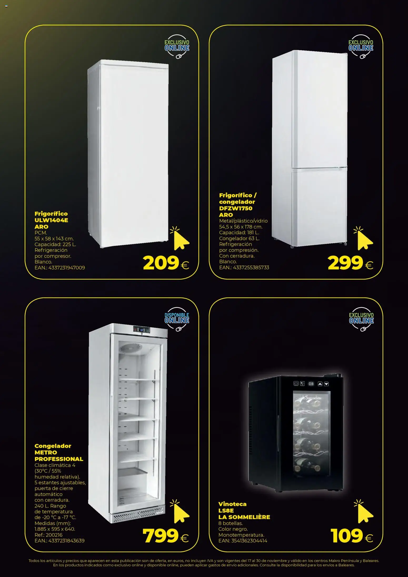 Makro - Black Friday  │ válido desde el 17.11.2025 | Página: 6 | Productos: Congelador