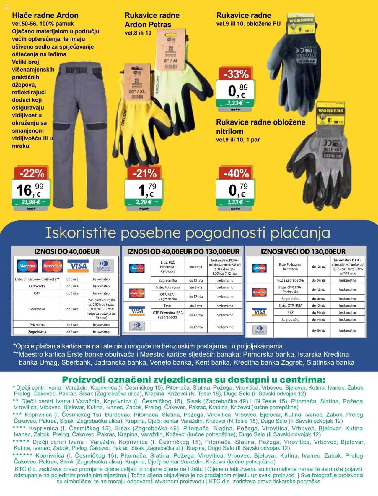 KTC katalog | vrijedi od 15.10.2025 | Stranica: 12 | Proizvodi: Hlače, Rukavice