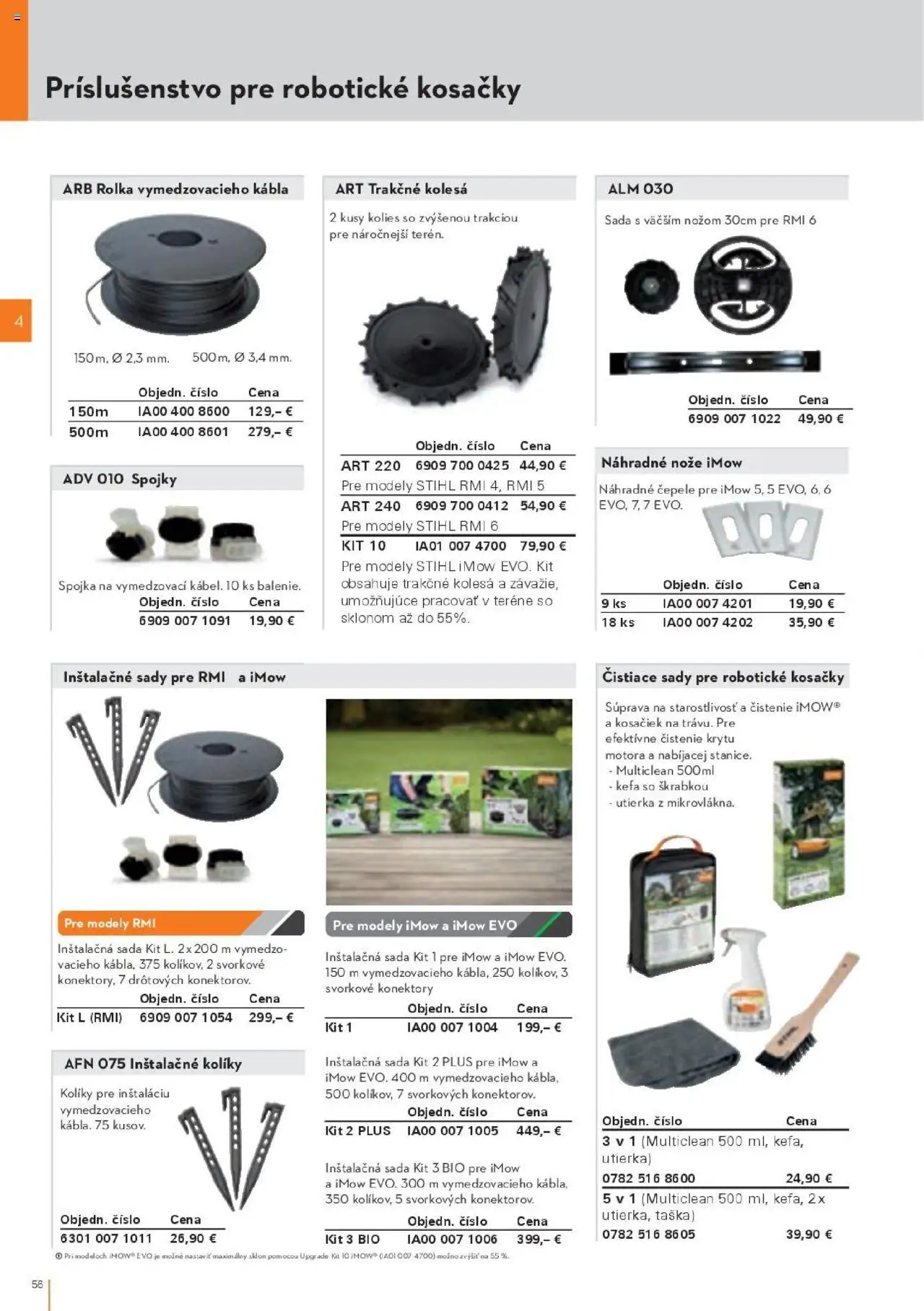 Nové STIHL akcie – leták je platný od 29.09.2025 | Strana: 56 | Produkty: Kosačky, Kefa, Taška