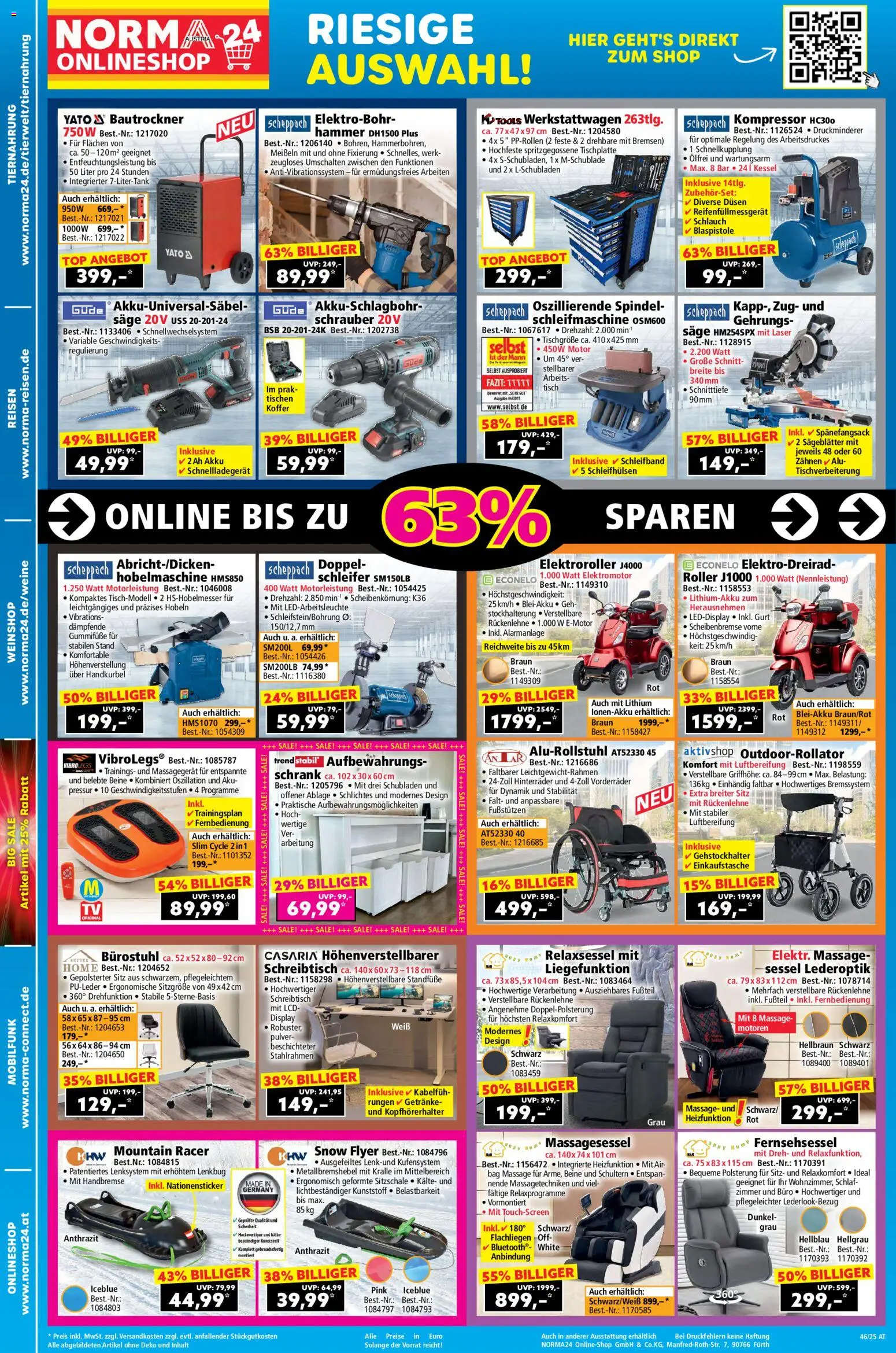 Norma Online shop gültig ab 09.11.2025 | Seite: 2 | Produkte: Koffer, Sessel, Tisch, Schrank