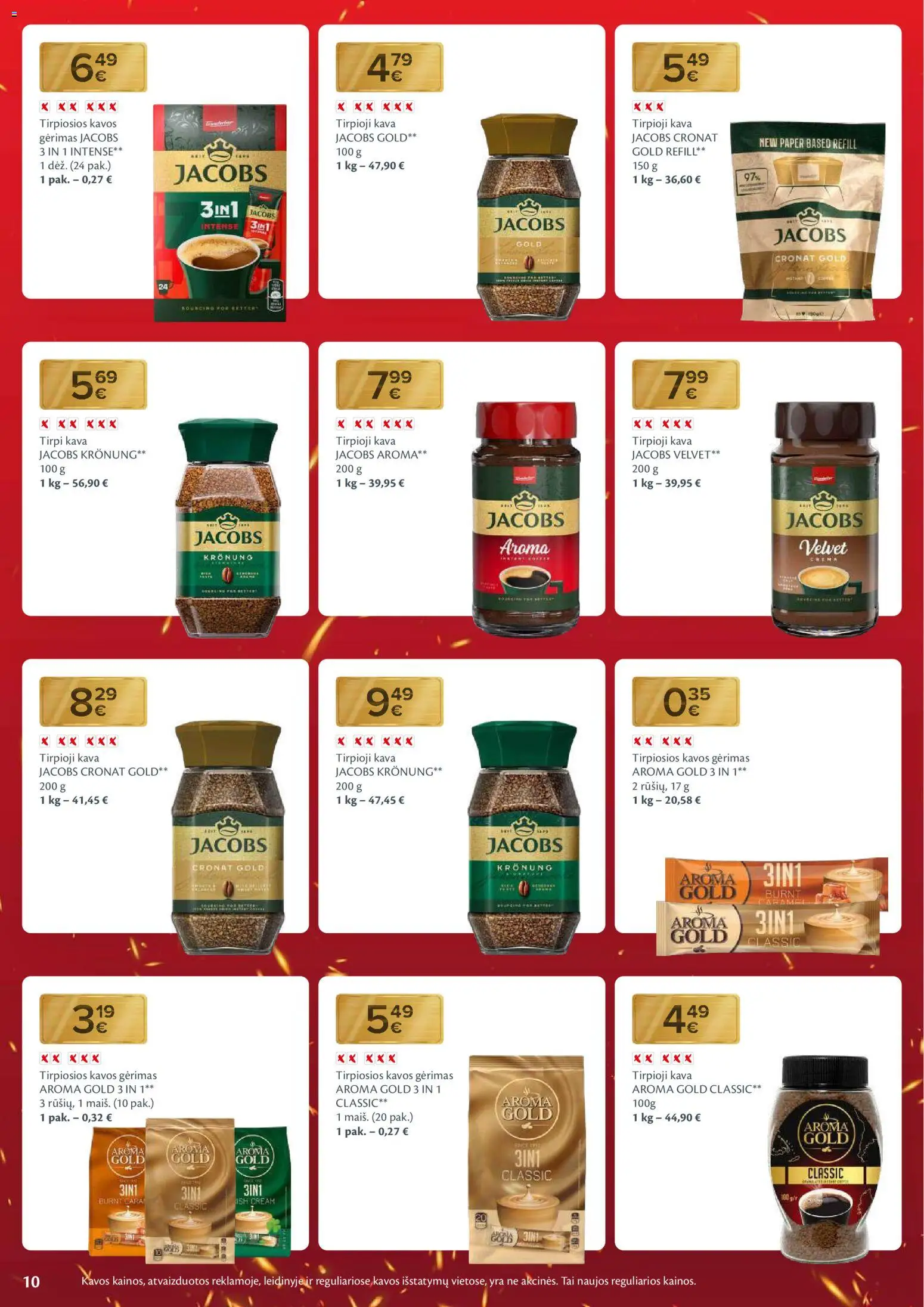 MAXIMA akcijos nuo 24.02.2026 | Puslapis: 10 | Prekių: Tirpioji kava, Kava