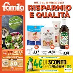 Anteprima del volantino Volantino Famila	 valido a partire dal 17.07.2025