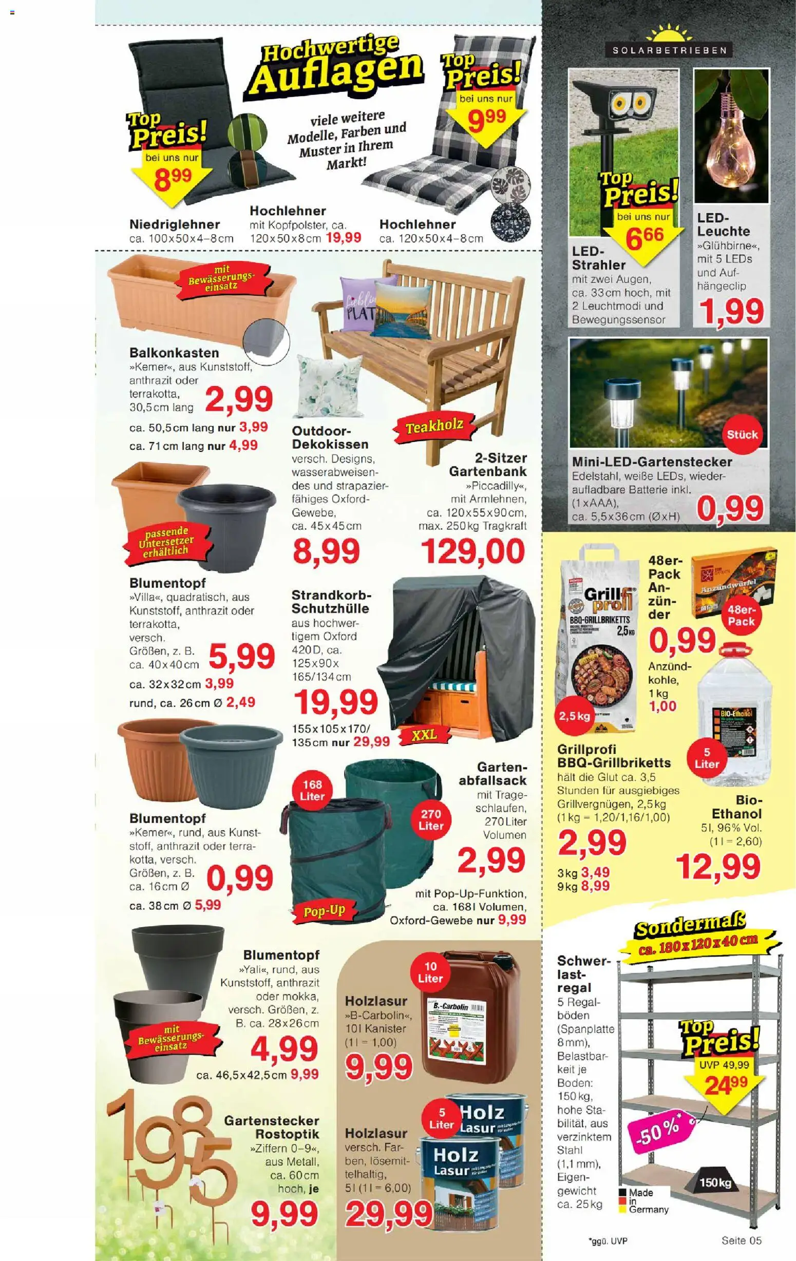 Wiglo Wunderland Prospekt – gültig ab 09.03.2026 | Seite: 9 | Produkte: Gewicht, Regal, Batterie, Blumentopf