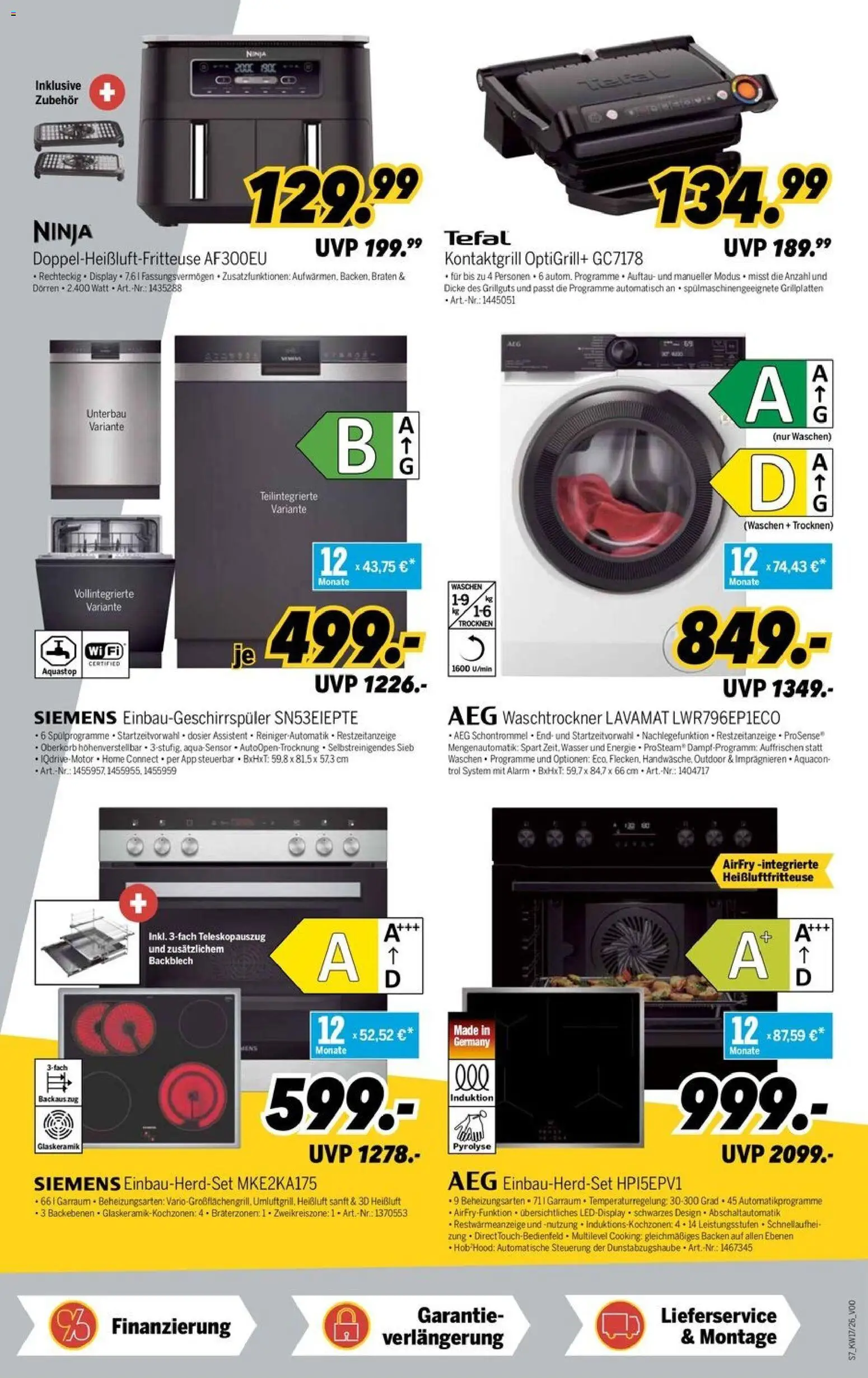 Medimax Prospekt 	 – gültig ab 18.04.2026 | Seite: 7 | Produkte: Siemens, AEG, Wasser, Waschtrockner