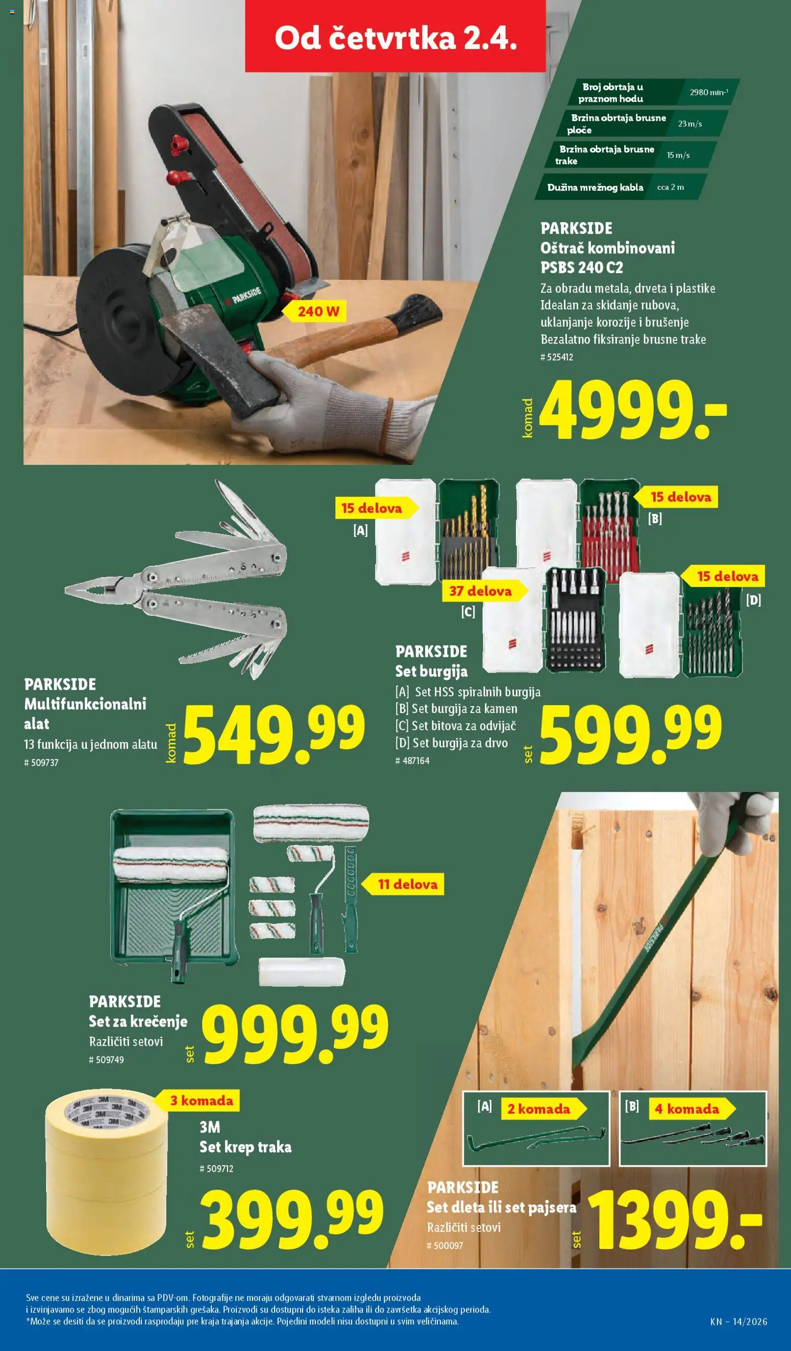 Lidl katalog - važi od 02.04.2026 | Strana: 71 | Proizvode: Parkside