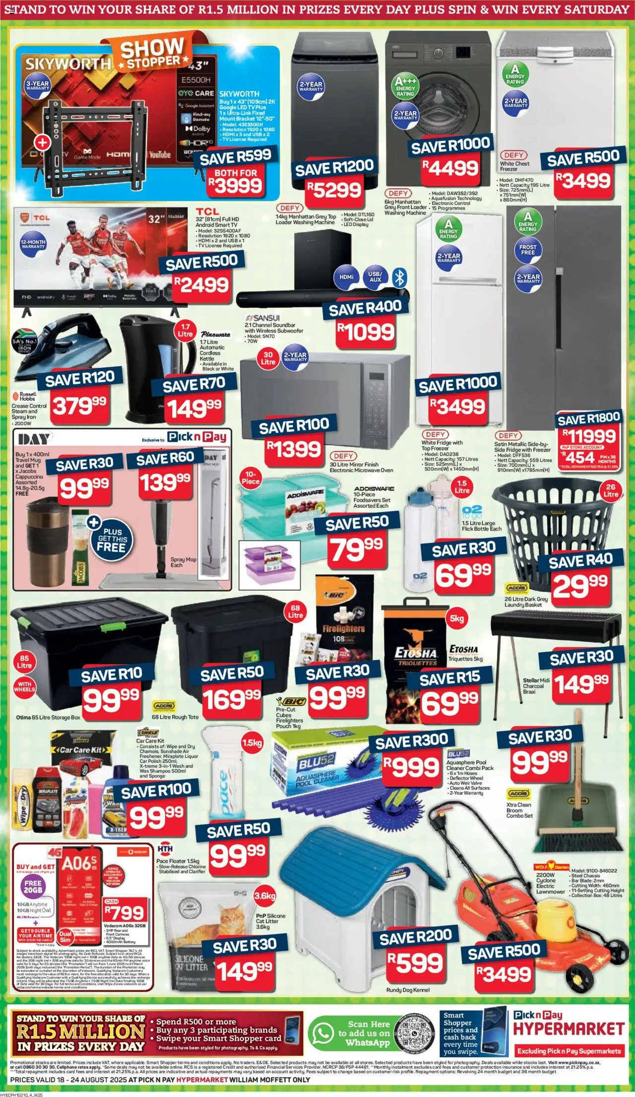 Pick n Pay Eastern Cape - Hypermarket Specials │ valid from 18.08.2025 | Page: 4 | Products: USB, Kettle, Microwave, Silicone