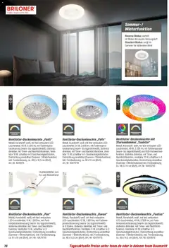 Toom Baumarkt  Wohnen & Haushalt 2026 ab 01.01.2026 gültig | Seite: 76 | Produkte: Ventilator, Nachtlicht