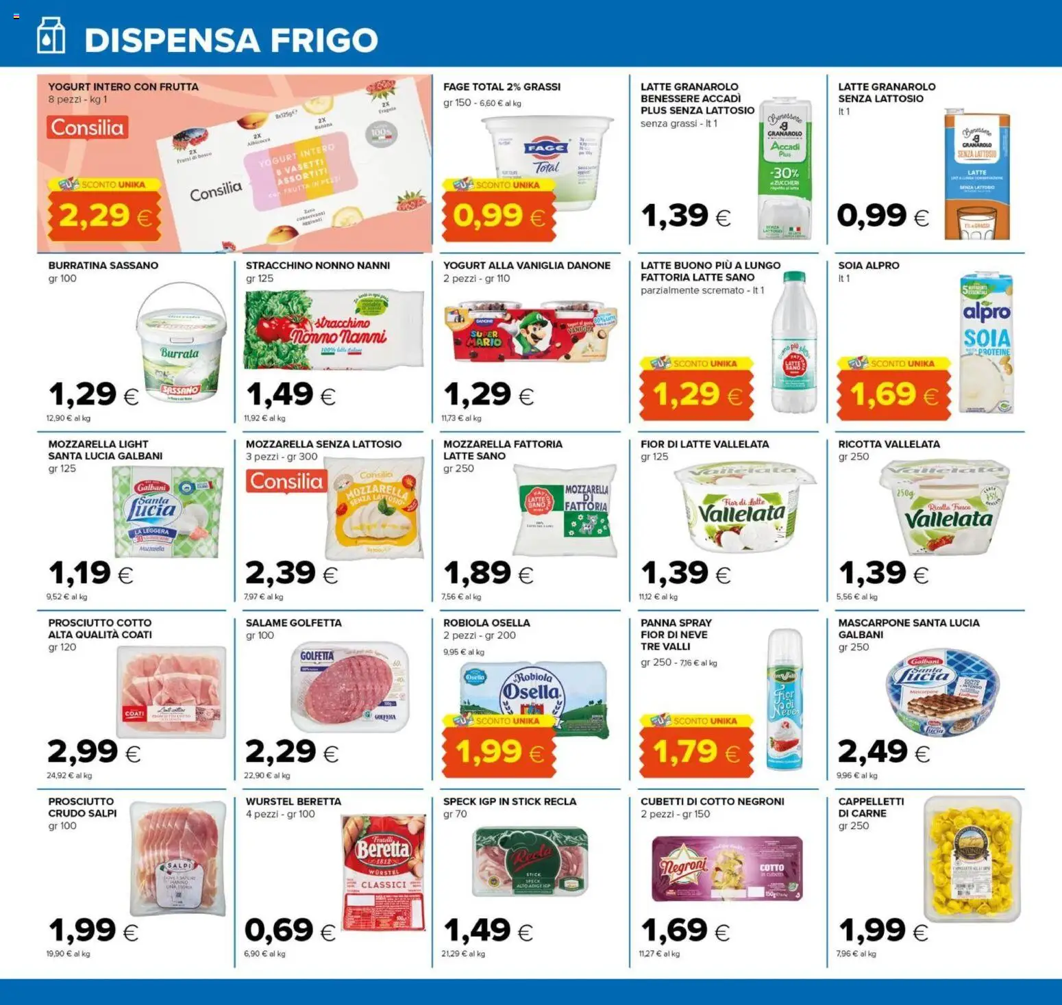 Volantino Tigre del 26.02.2026 | Pagina: 8 | Prodotti: Salame, Panna, Mascarpone, Robiola