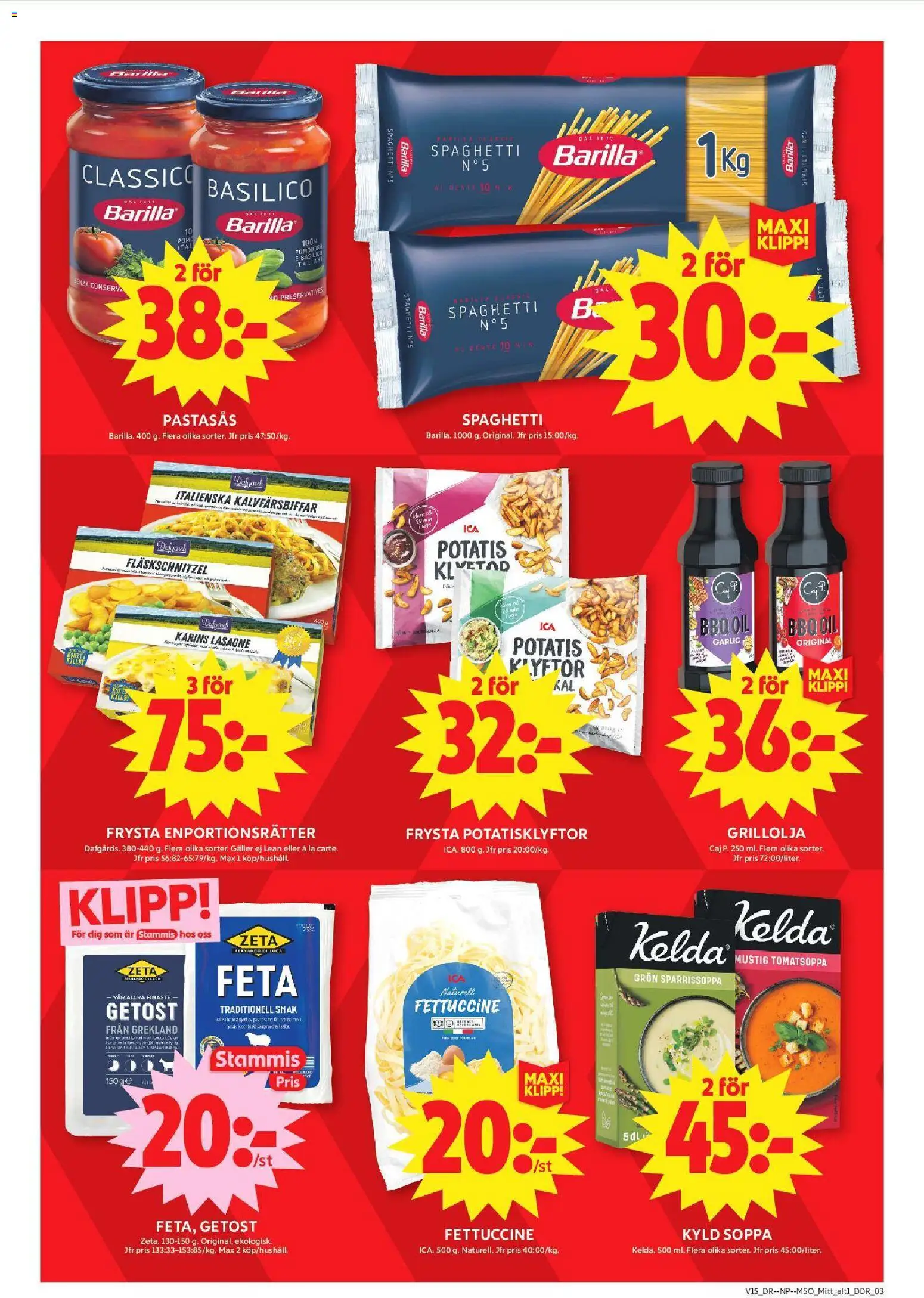 ICA Maxi reklamblad aktuell från 06.04.2026 | Sida: 7 | Produkter: Grill, Galler, Getost, Spaghetti