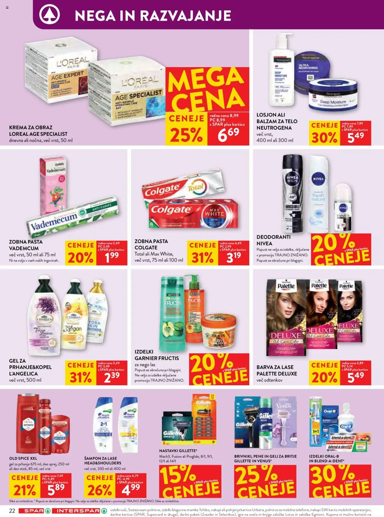 Novi Spar katalog ponudbe – veljaven od 10.09.2025 | Stran: 26 | Izdelki: Barva za lase, Zobna pasta, Barva, Krema za obraz