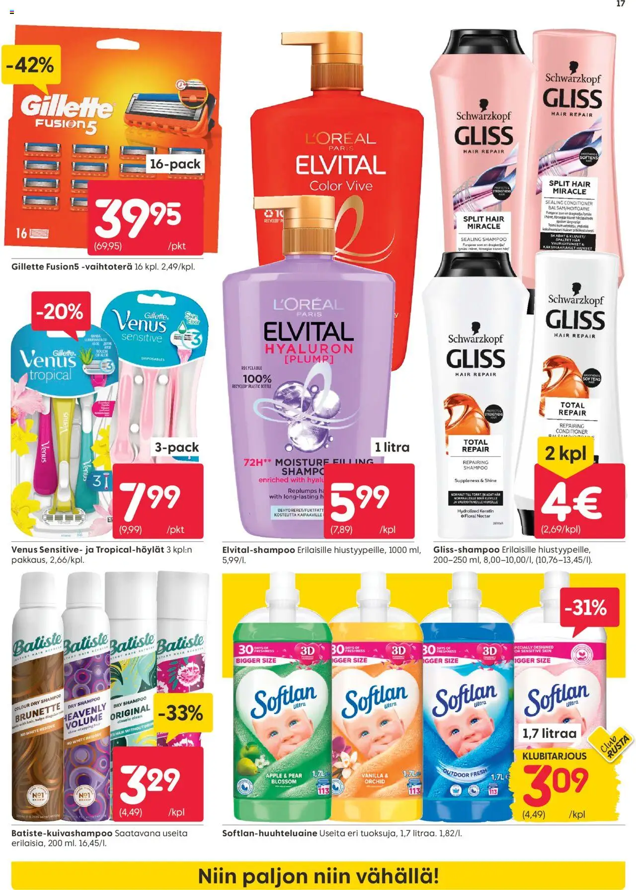  | Sivu: 17 | Tuotteet: Shampoo