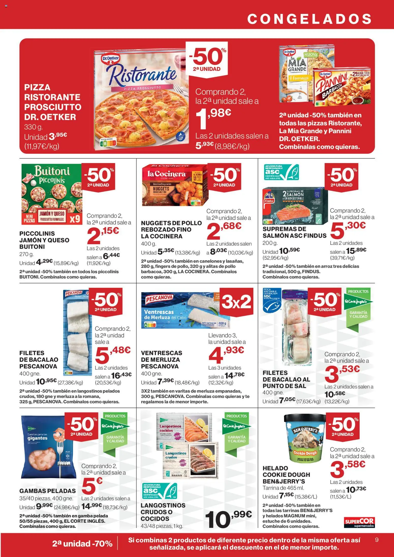Supercor folleto │ válido desde el 12.03.2026 | Página: 9 | Productos: Jamón, Barbacoa, Canelones, Nuggets