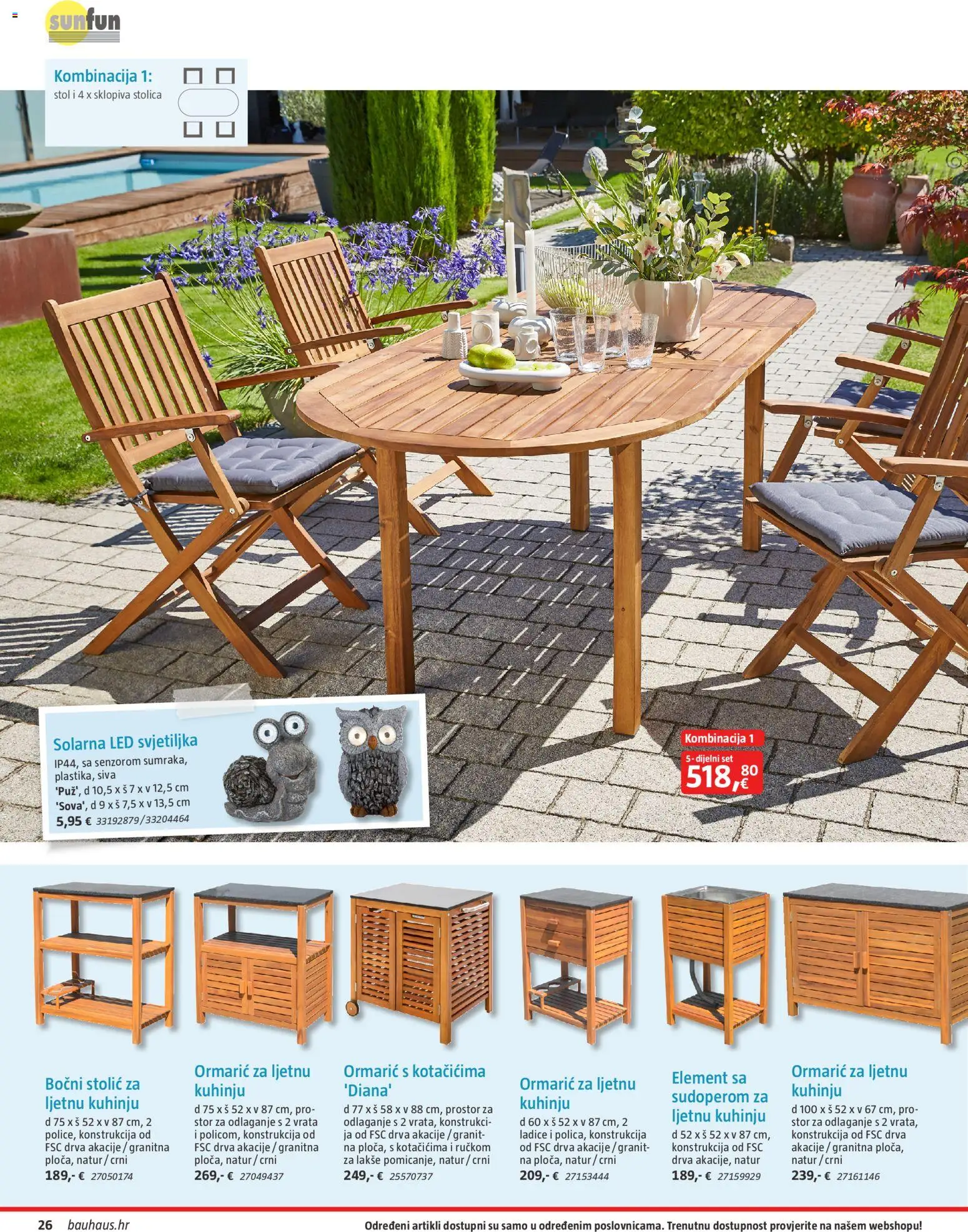 Bauhaus katalog | vrijedi od 23.03.2026 | Stranica: 26 | Proizvodi: Stol, Svjetiljka, Vrata, Ladice