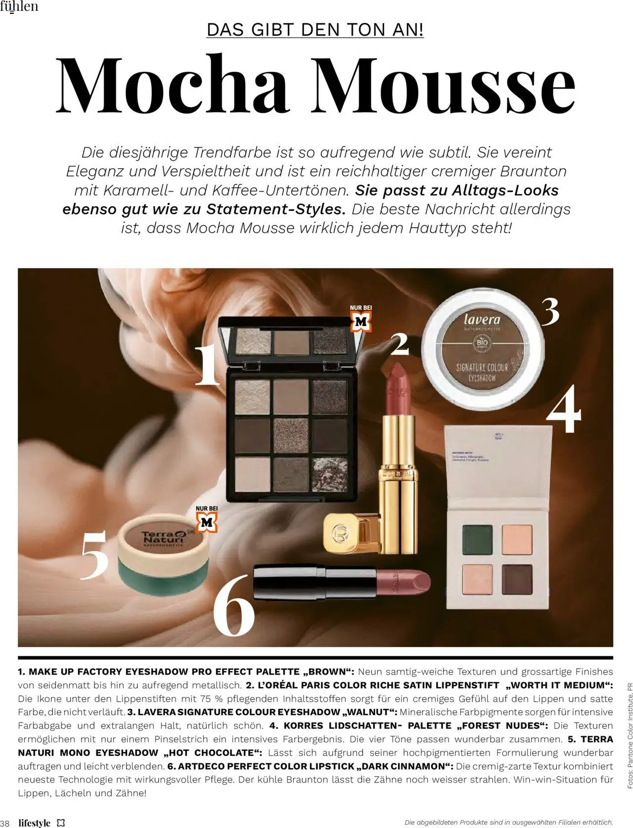 Müller Magazin ab 01.07.2025 | Seite: 38 | Produkte: Lidschatten, Lippenstift