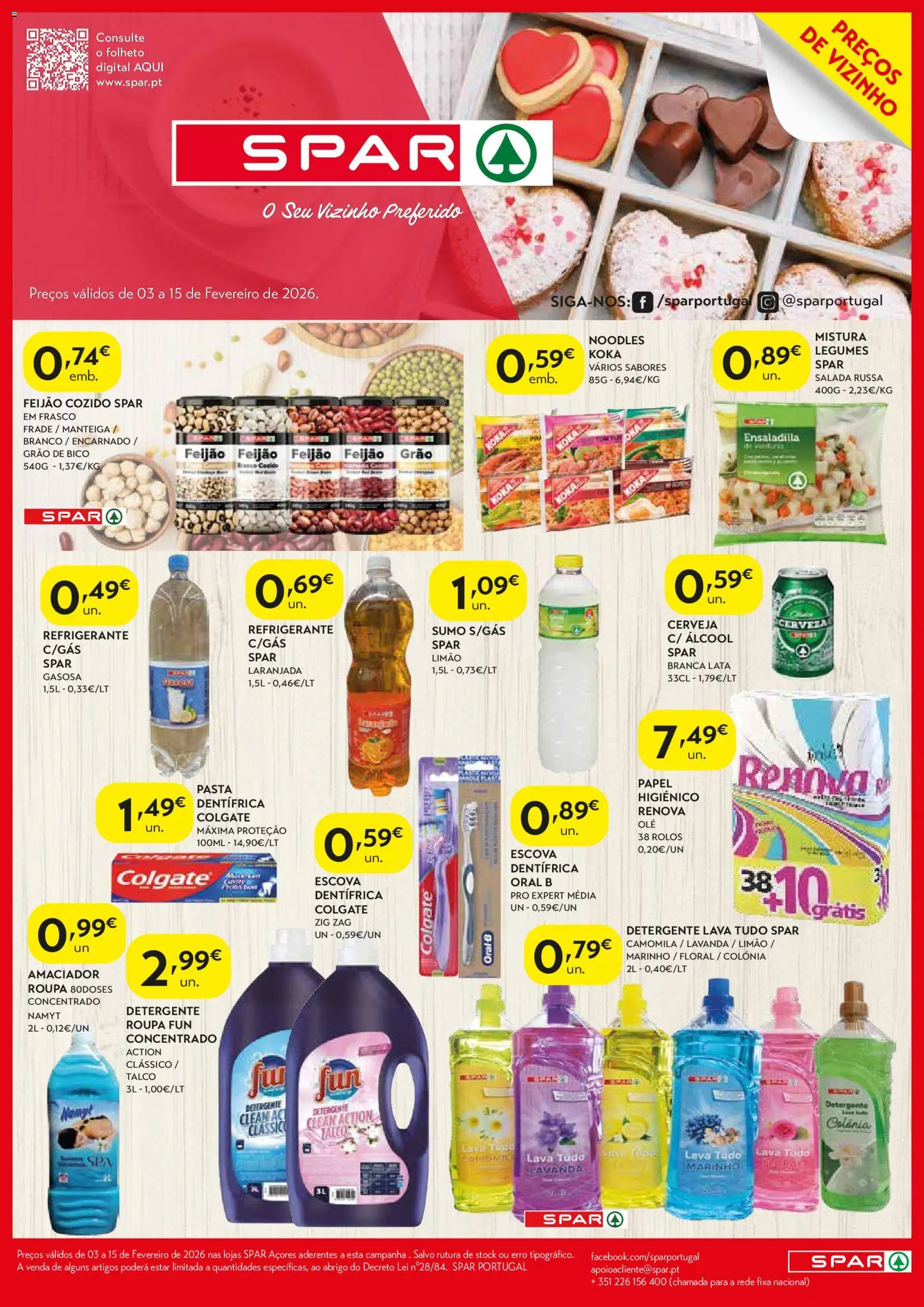Spar - folheto │ válido de 03.02.2026 | Página: 2 | Produtos: Refrigerante, Detergente, Sumo, Salada