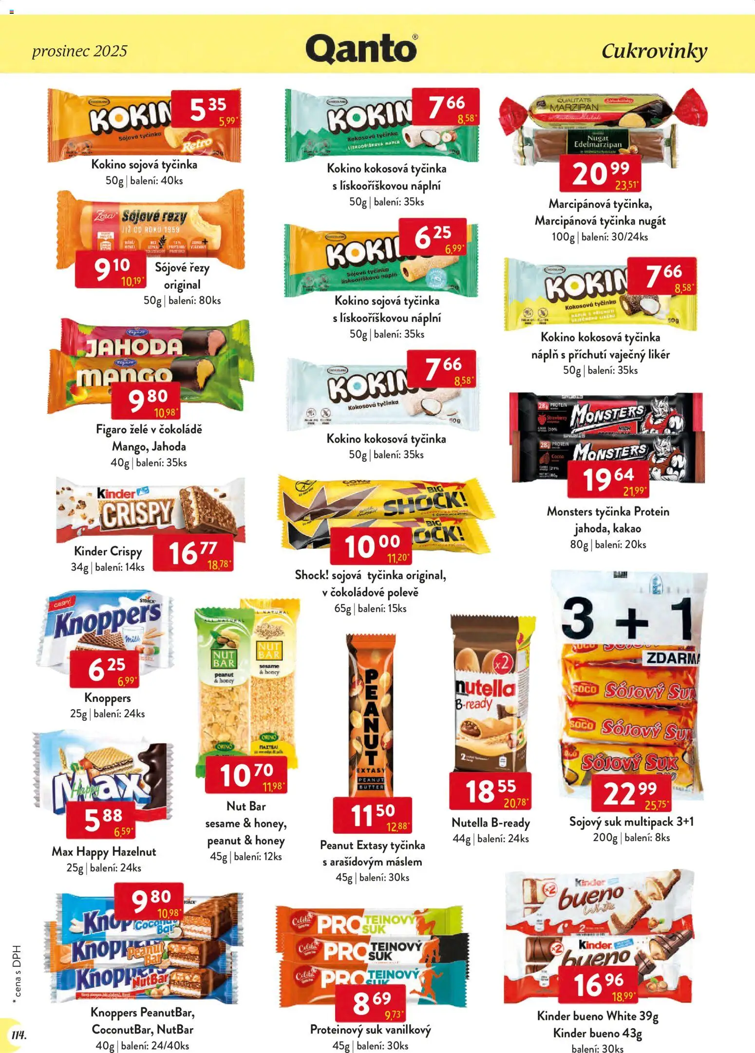 Astur & Qanto leták - Velkoobchod 12/2025 od 01.12.2025 | Strana: 114 | Produkty: Knoppers, Vaječný Likér, Kinder, Nutella