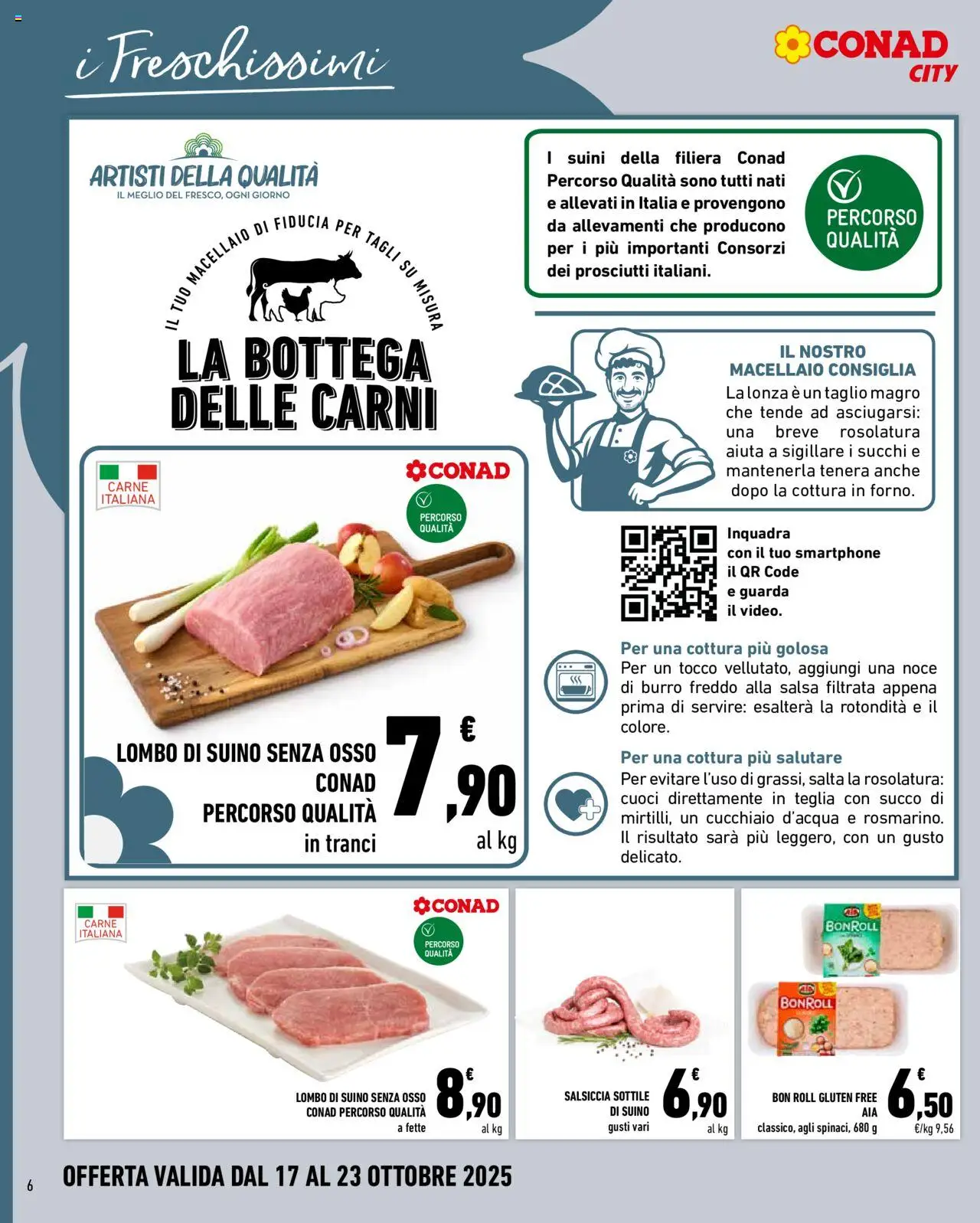 Volantino Conad del 17.10.2025 | Pagina: 6 | Prodotti: Teglia, Salsa, Burro, Smartphone