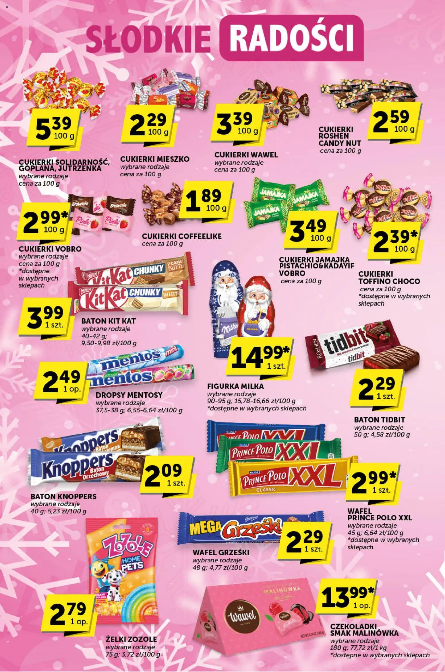 Euro Sklep Gazetka - Katalog od 11.12.2025 | Strona: 23 | Produkty: Prince polo xxl, Czekoladki, Milka, Brownie