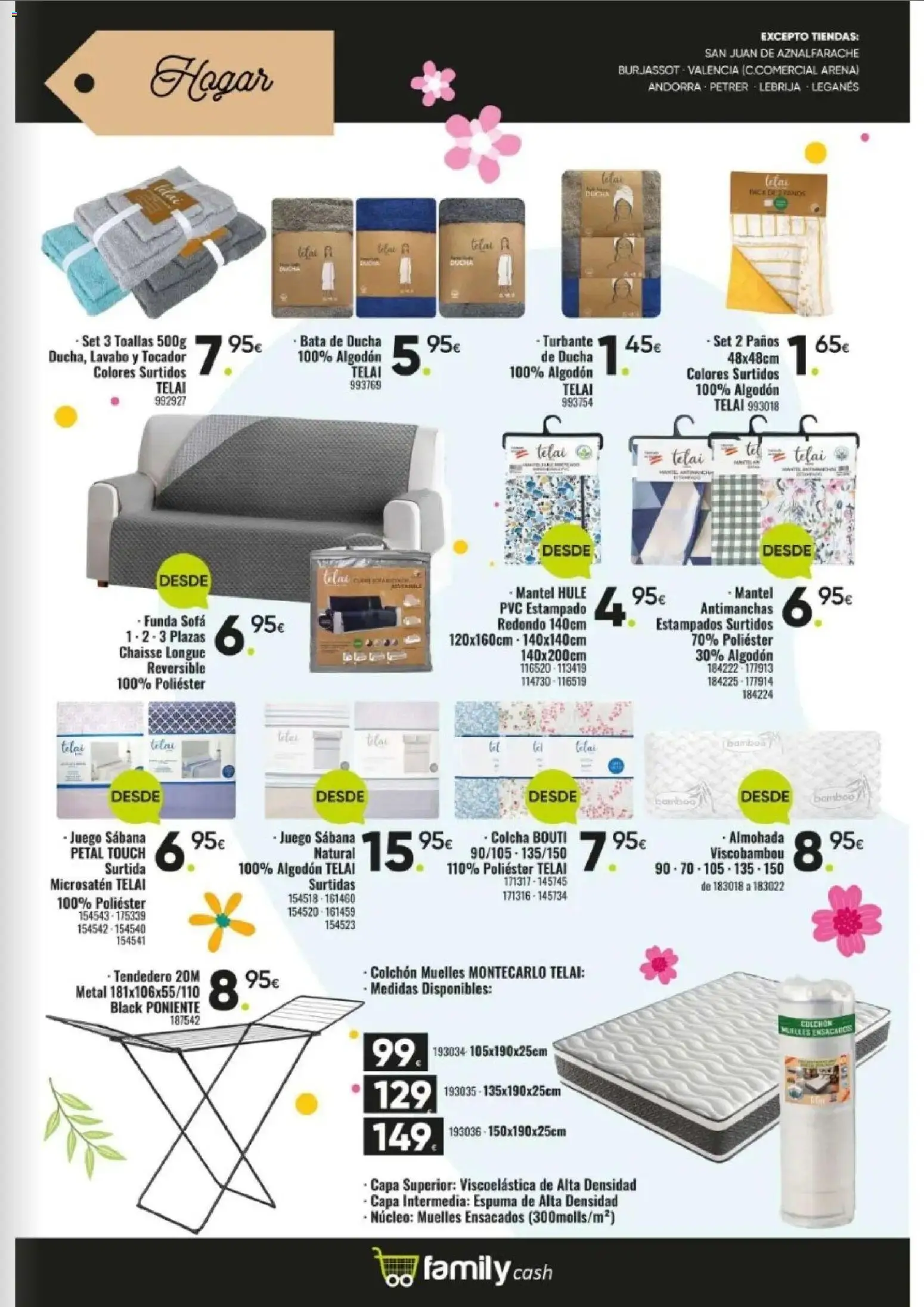 Family Cash folleto │ válido desde el 09.03.2026 | Página: 15 | Productos: Funda, Sofá, Colcha, Lavabo