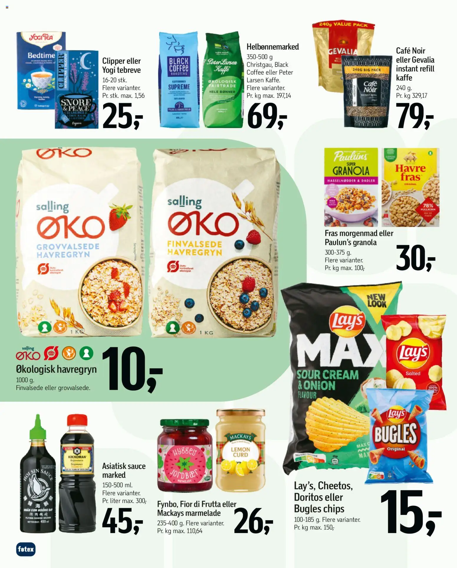 Føtex tilbudsavis – gyldig fra 07.04.2026 | Side: 34 | Produkter: Kaffe, Hasselnødder, Havregryn, Marmelade