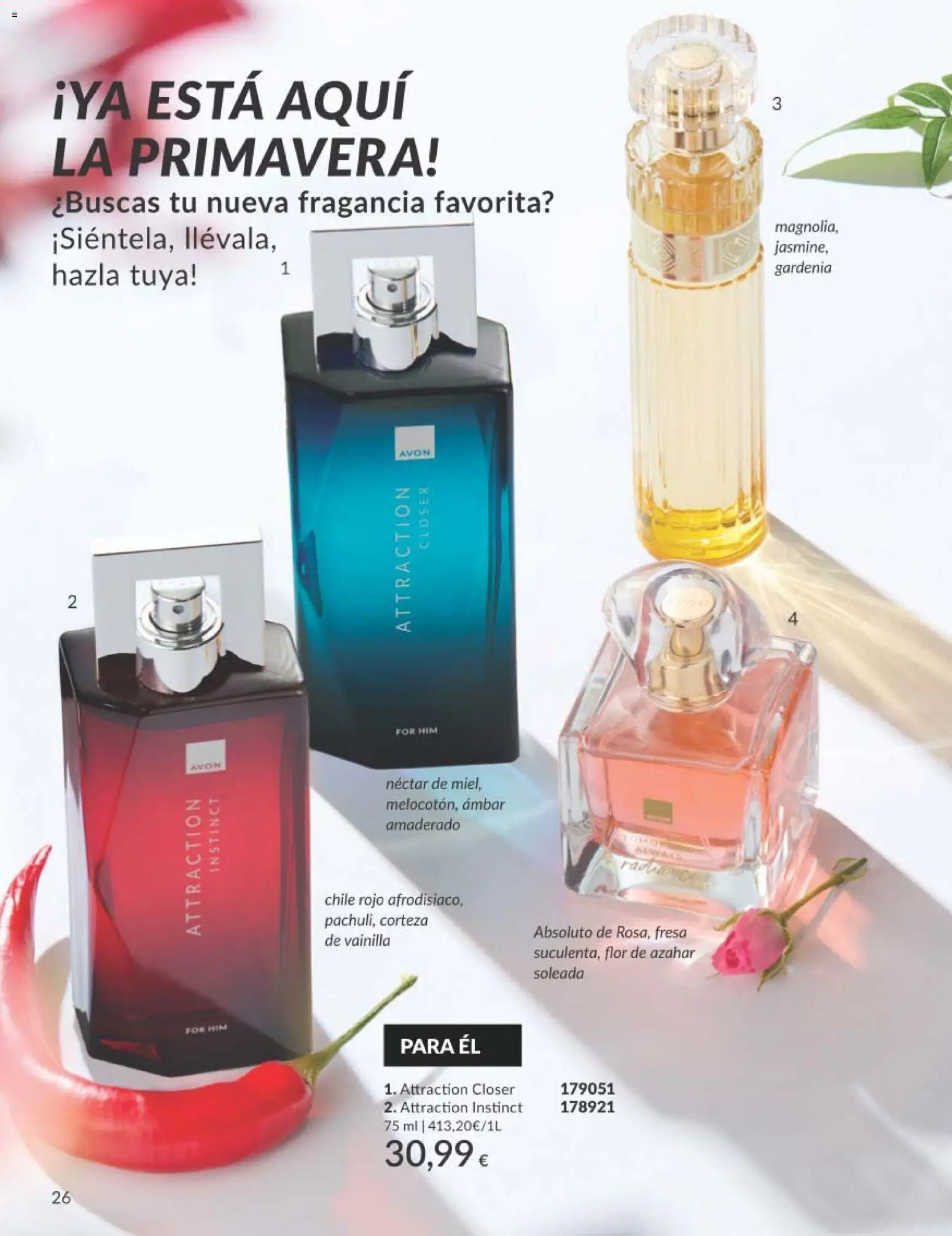 Catálogo AVON campaña 4 │ válido desde el 01.04.2026 | Página: 26 | Productos: Perfume, Fragancia, Néctar