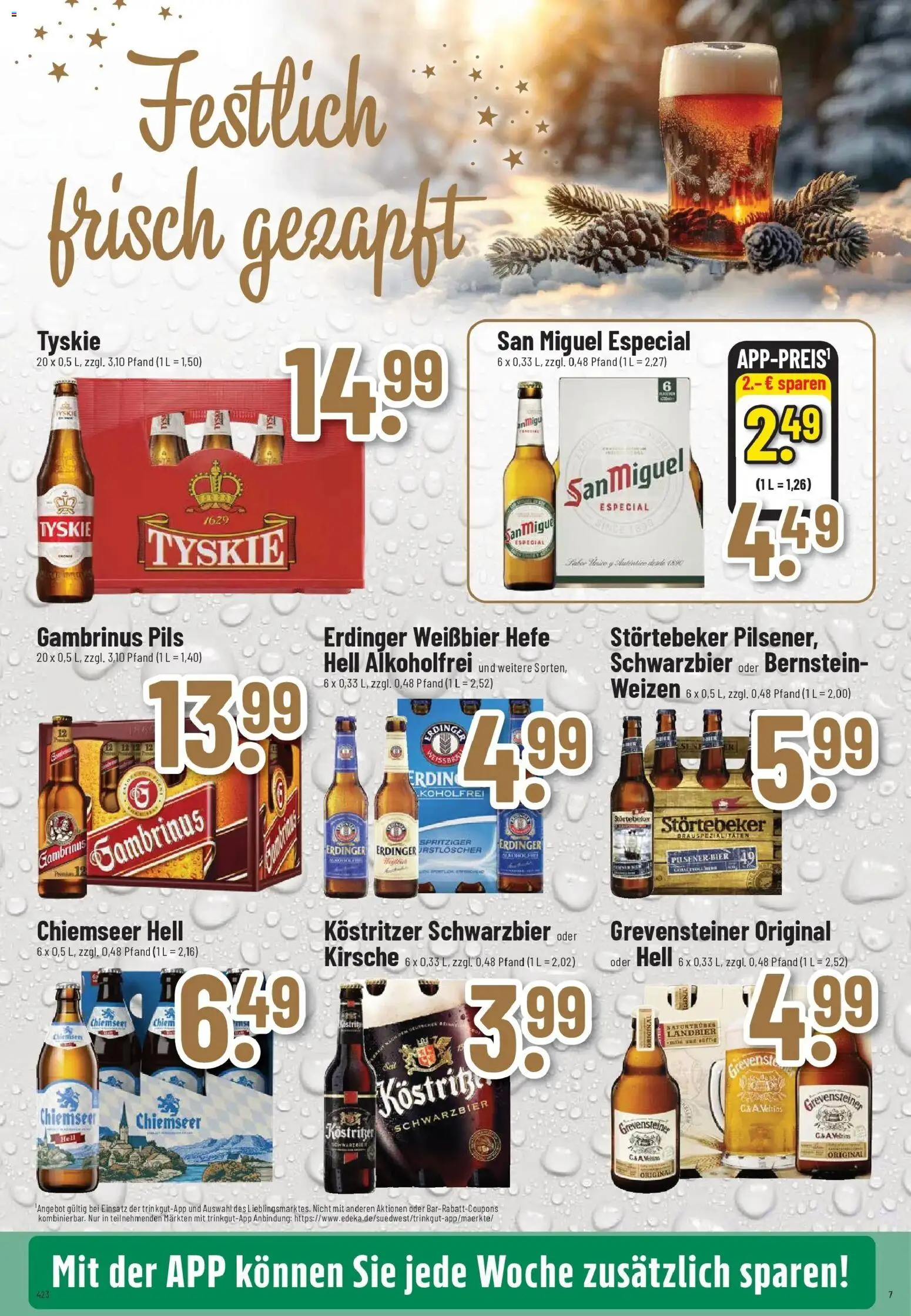 Trinkgut - trinkgut: Wochenangebote – gültig ab 07.12.2025 | Seite: 7 | Produkte: Erdinger, Kostritzer, Pils, Veltins