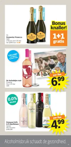 Scanavino Prosecco, Italië, 2 flessen van 0.75 liter - Voorbeeld van een folder van Albert Heijn, geldig van 16.02.2026 | Pagina: 23 | Producten: Fles, Alcohol