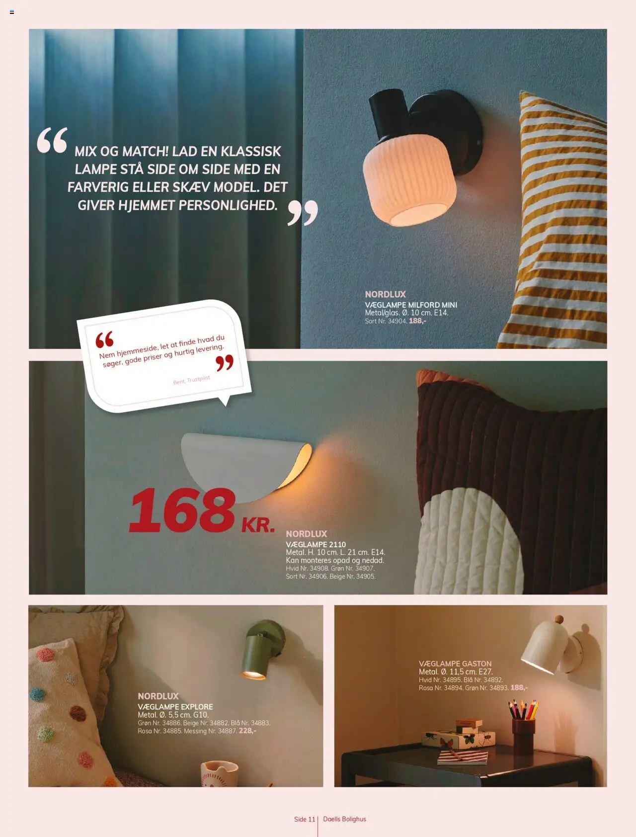 Daells Bolighus tilbudsavis – gyldig fra 02.10.2025 | Side: 11 | Produkter: Lampe