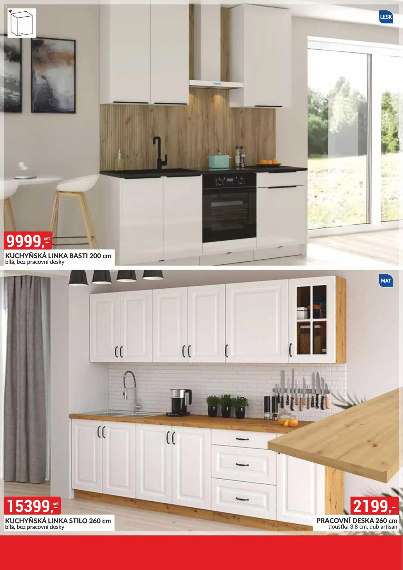 BAUMAX leták - Bydlení na míru podle vašeho stylu od 01.02.2026 | Strana: 10 | Produkty: Kuchyňská linka, Pracovní deska, Desky