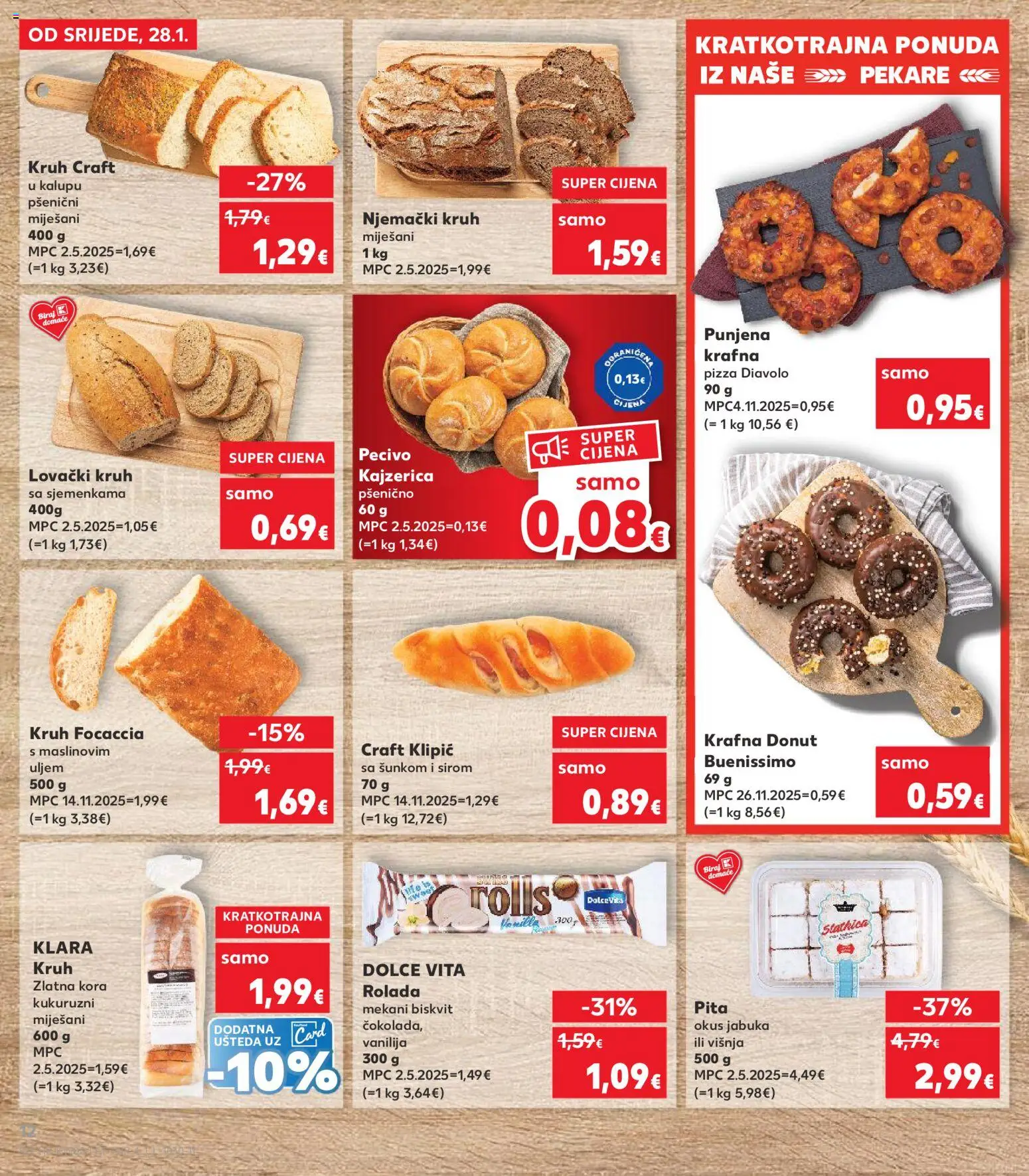 Kaufland HR akciós ujság - amely érvényes a következő dátumtól: 28.01.2026 | Oldal: 12