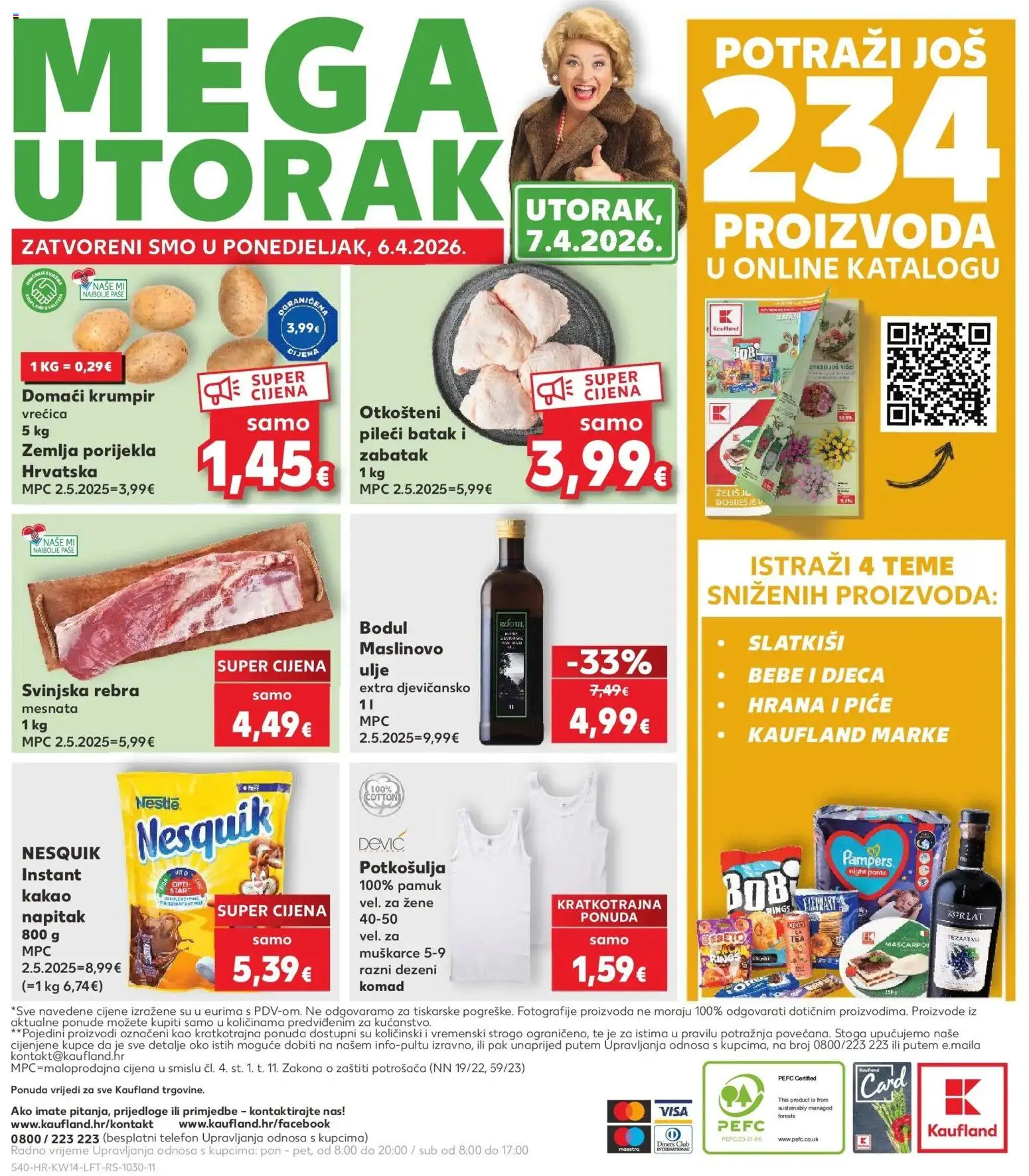Kaufland katalog | vrijedi od 01.04.2026 | Stranica: 40 | Proizvodi: Korlat, Maslinovo ulje, Telefon, Kakao