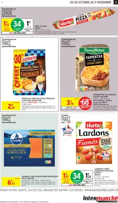 Intermarché - Prévisualisation de LARDONS FUMÉS CONSERVATION SANS NITRITE, 2 x 75 g - soit 150 g - 12,47 € le kg valide à partir de 28.10.2025 | Page: 13
