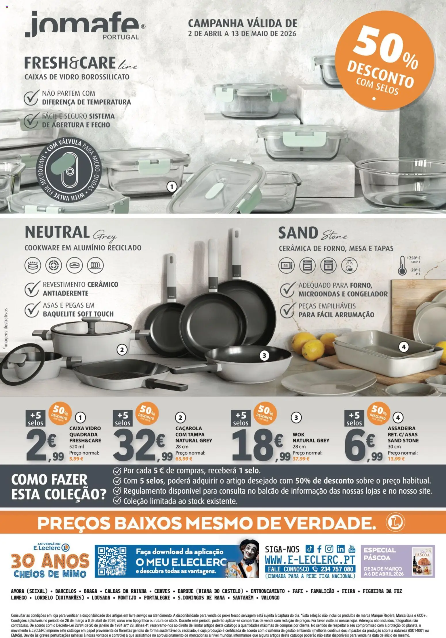 E.Leclerc folheto │ válido de 26.03.2026 | Página: 36 | Produtos: Faca, Congelador, Mesa, Microondas